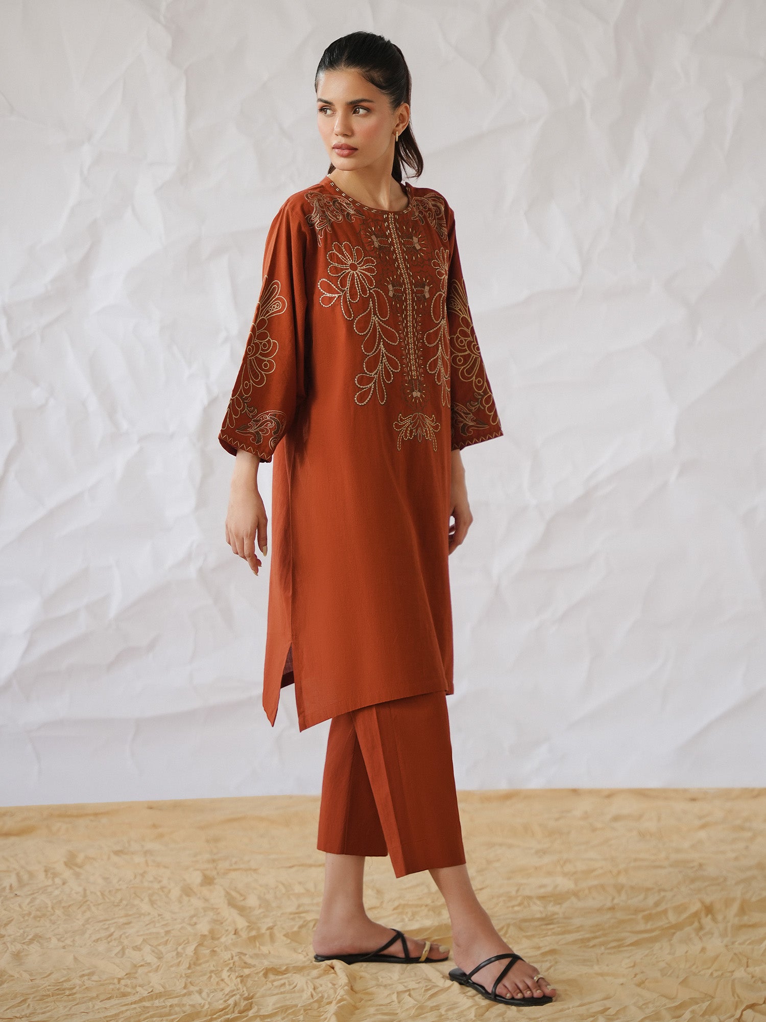 2-Piece Embroidered Set