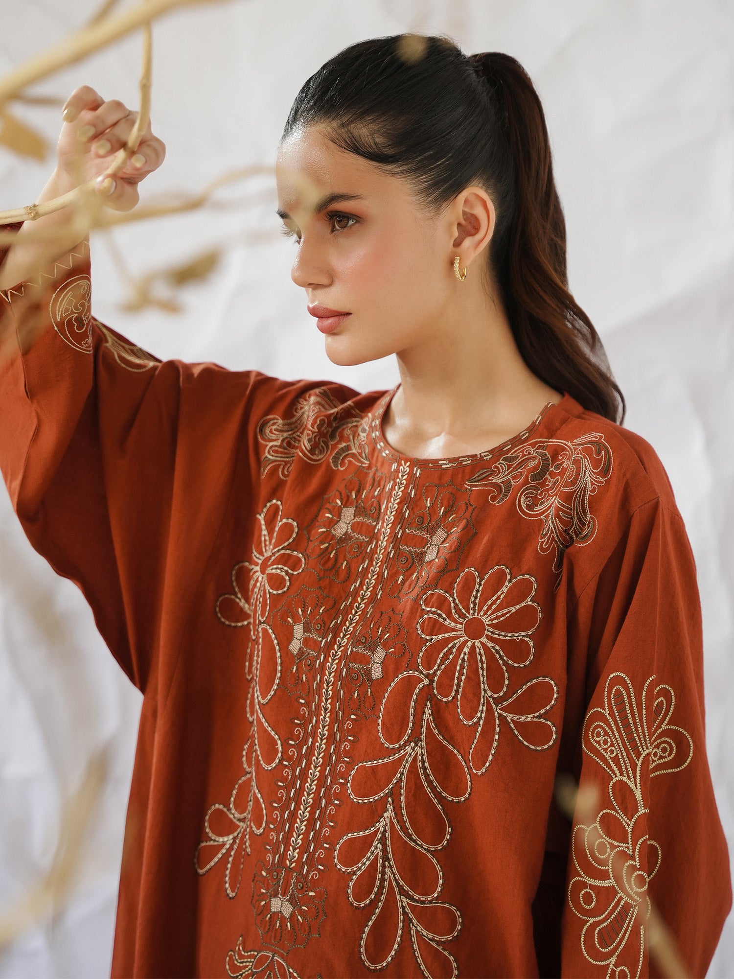 2-Piece Embroidered Set