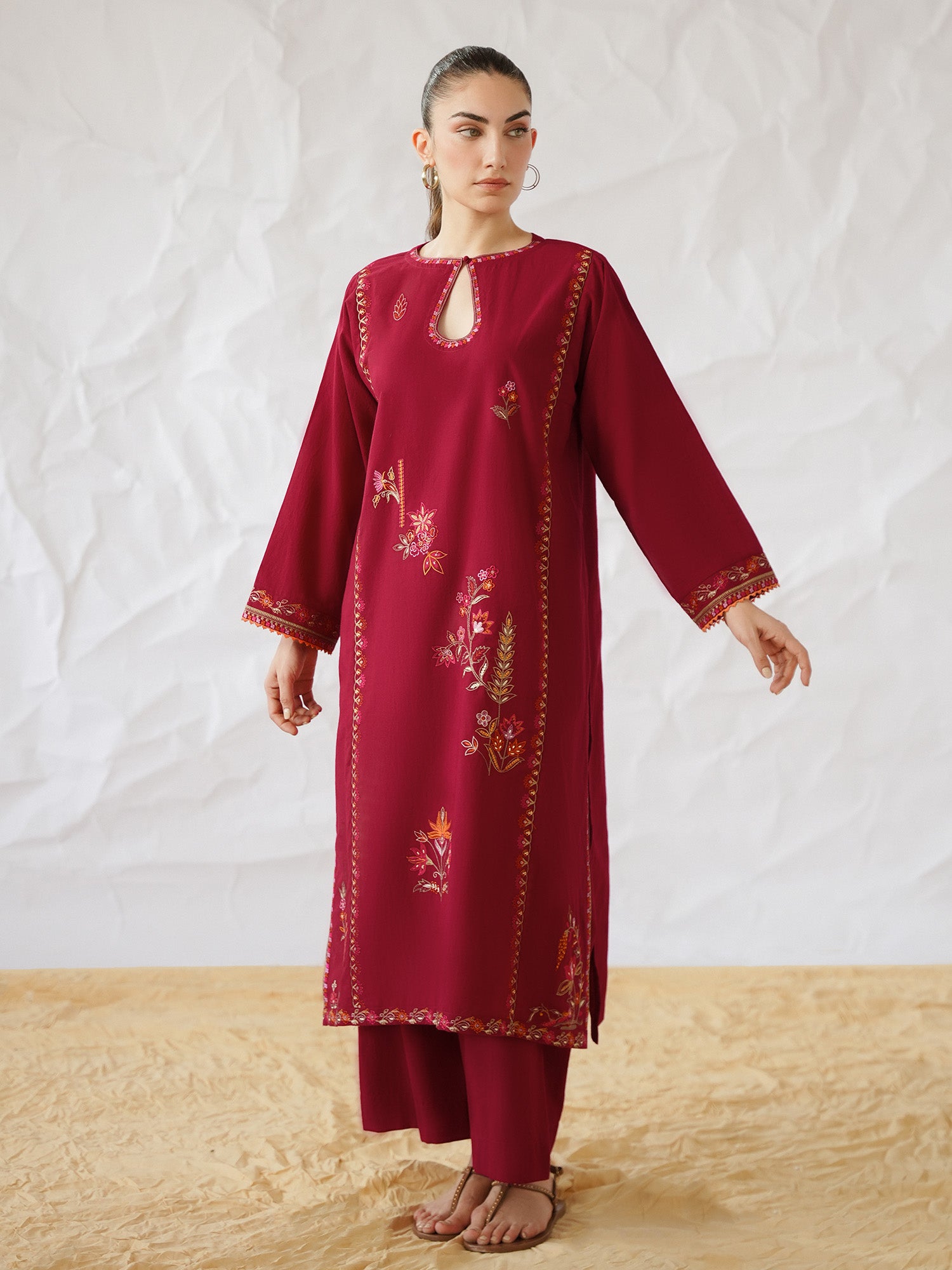 2-Piece Embroidered Set
