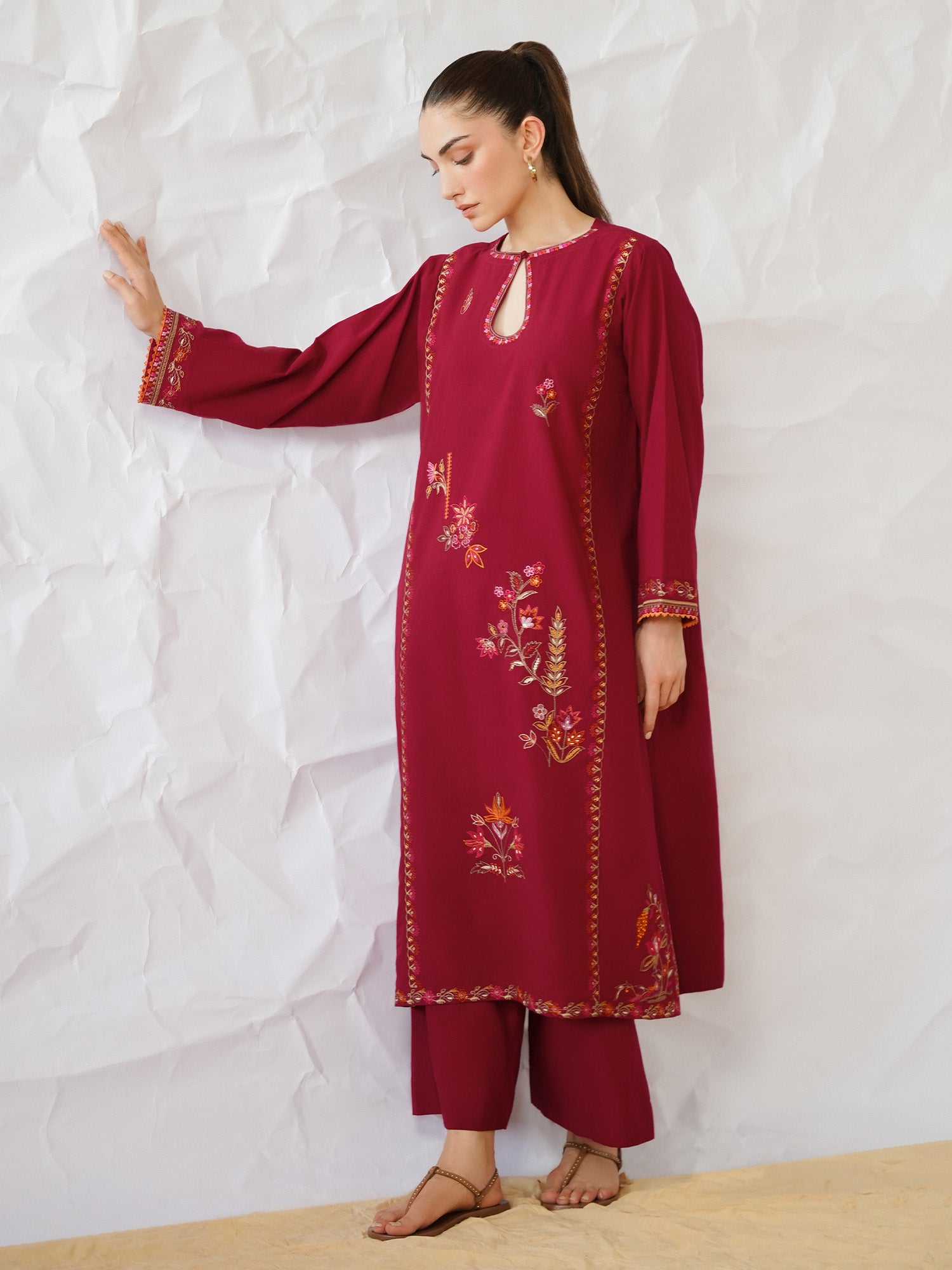 2-Piece Embroidered Set