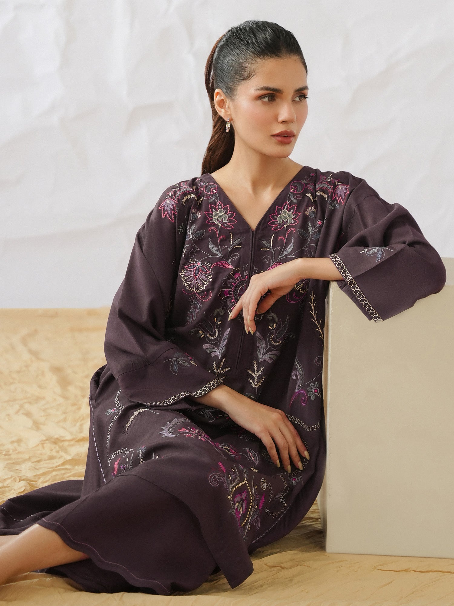 2-Piece Embroidered Set