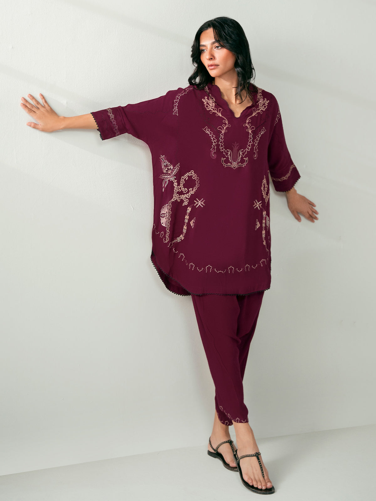 Embroidered Co-ord Set