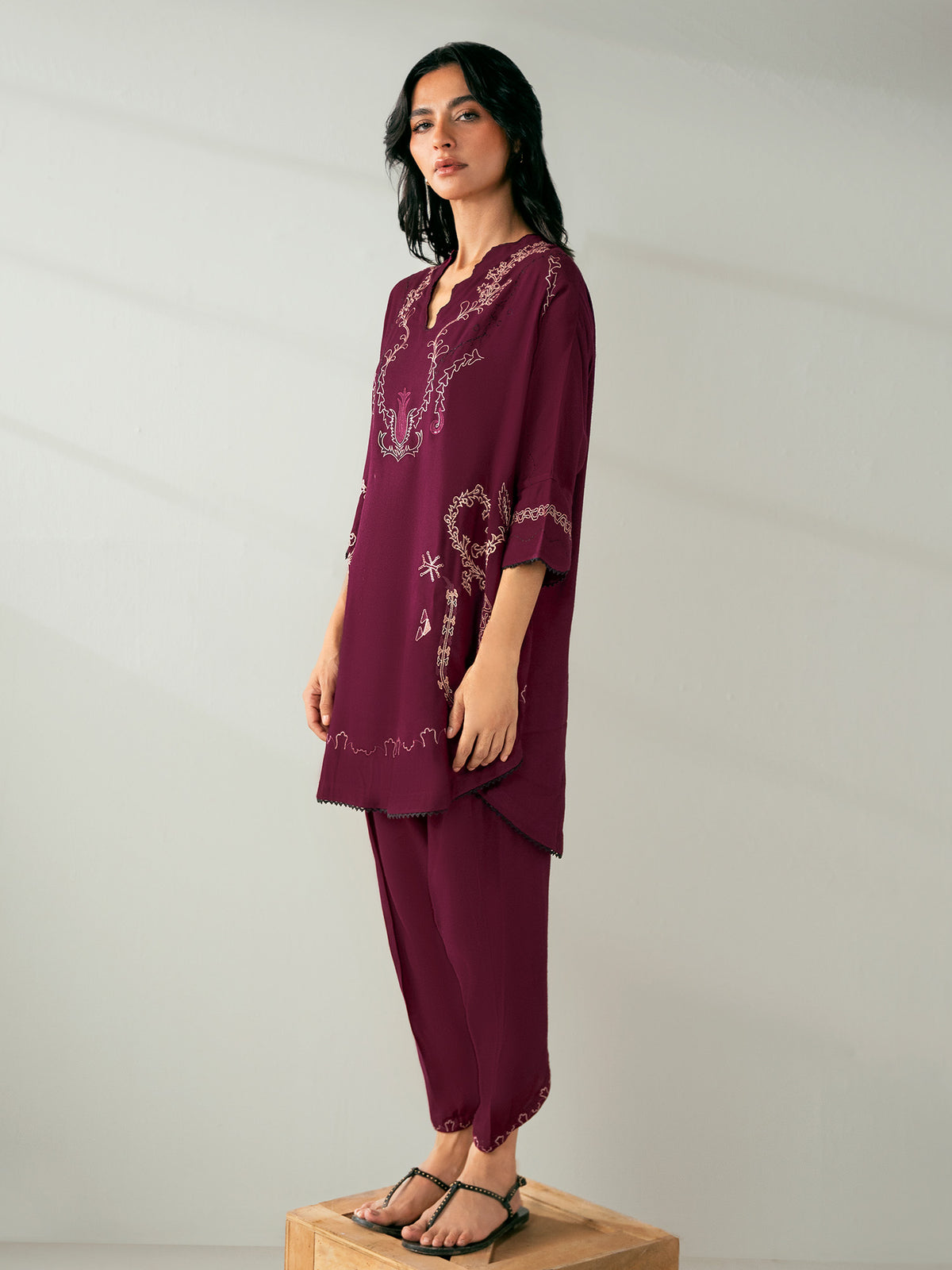 Embroidered Co-ord Set