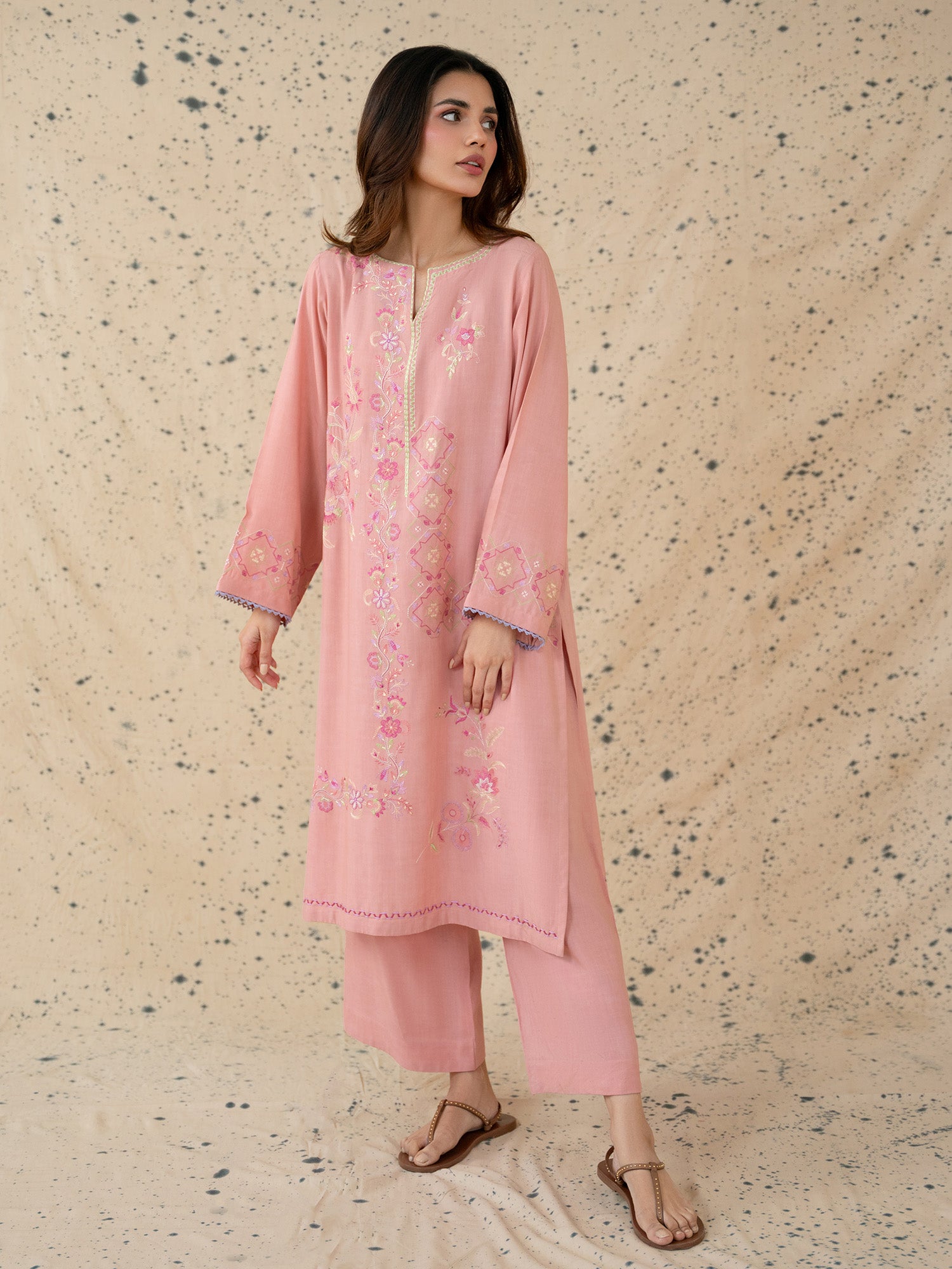 2-Piece Embroidered Set