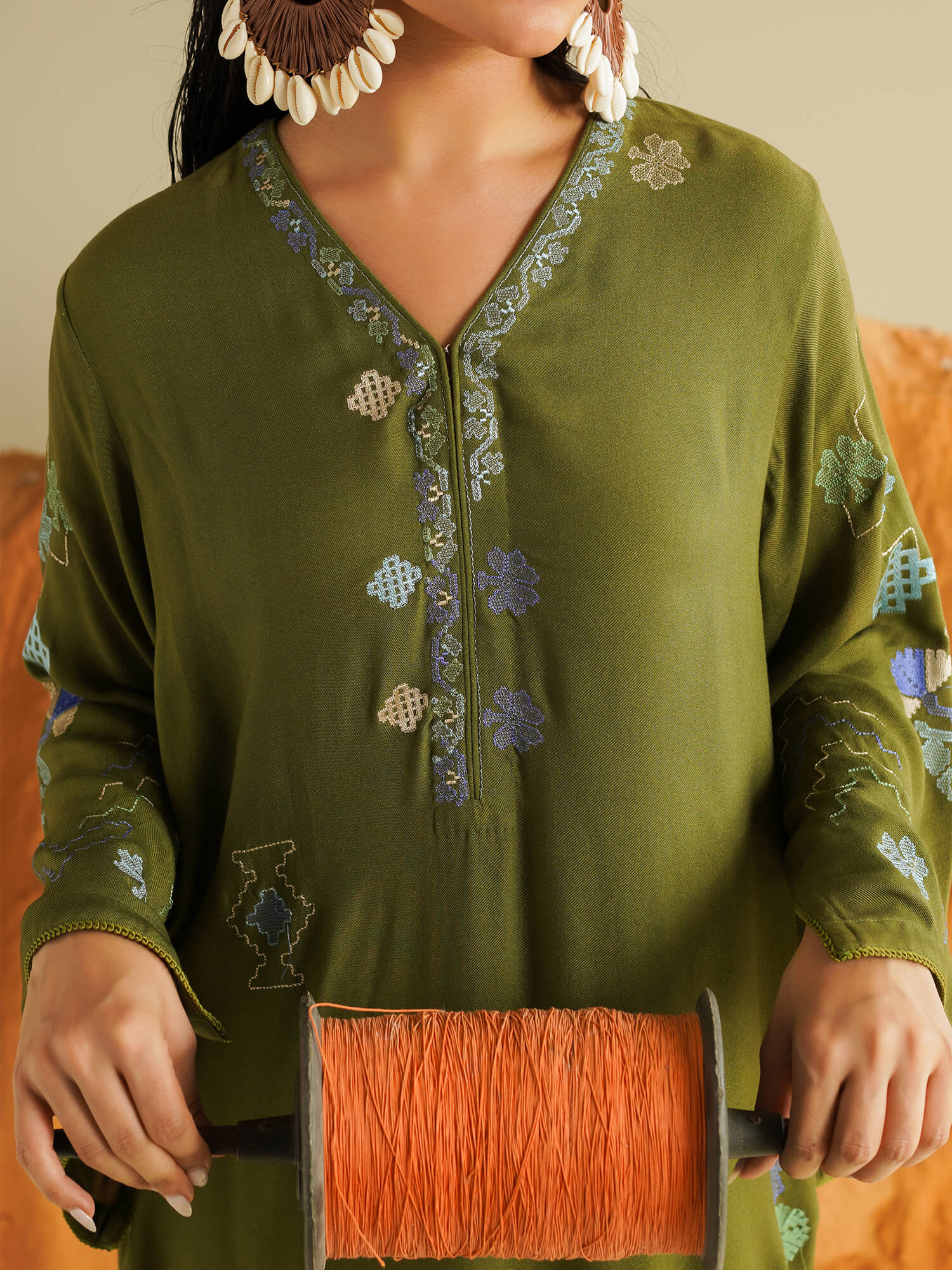 Embroidered Kurta | Mishkaa