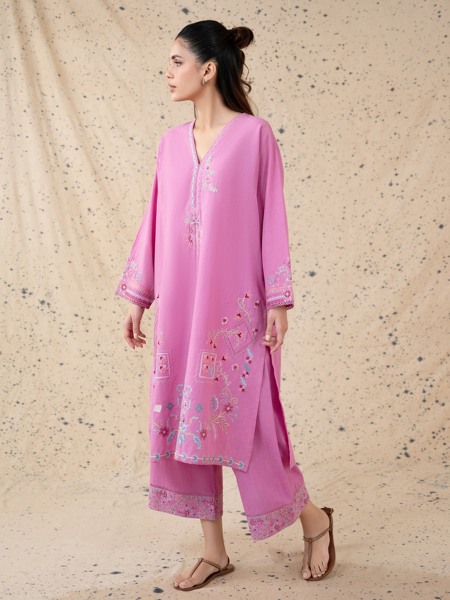 2-Piece Embroidered Set