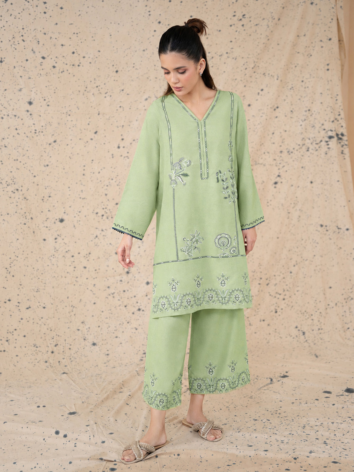 2-Piece Embroidered Set