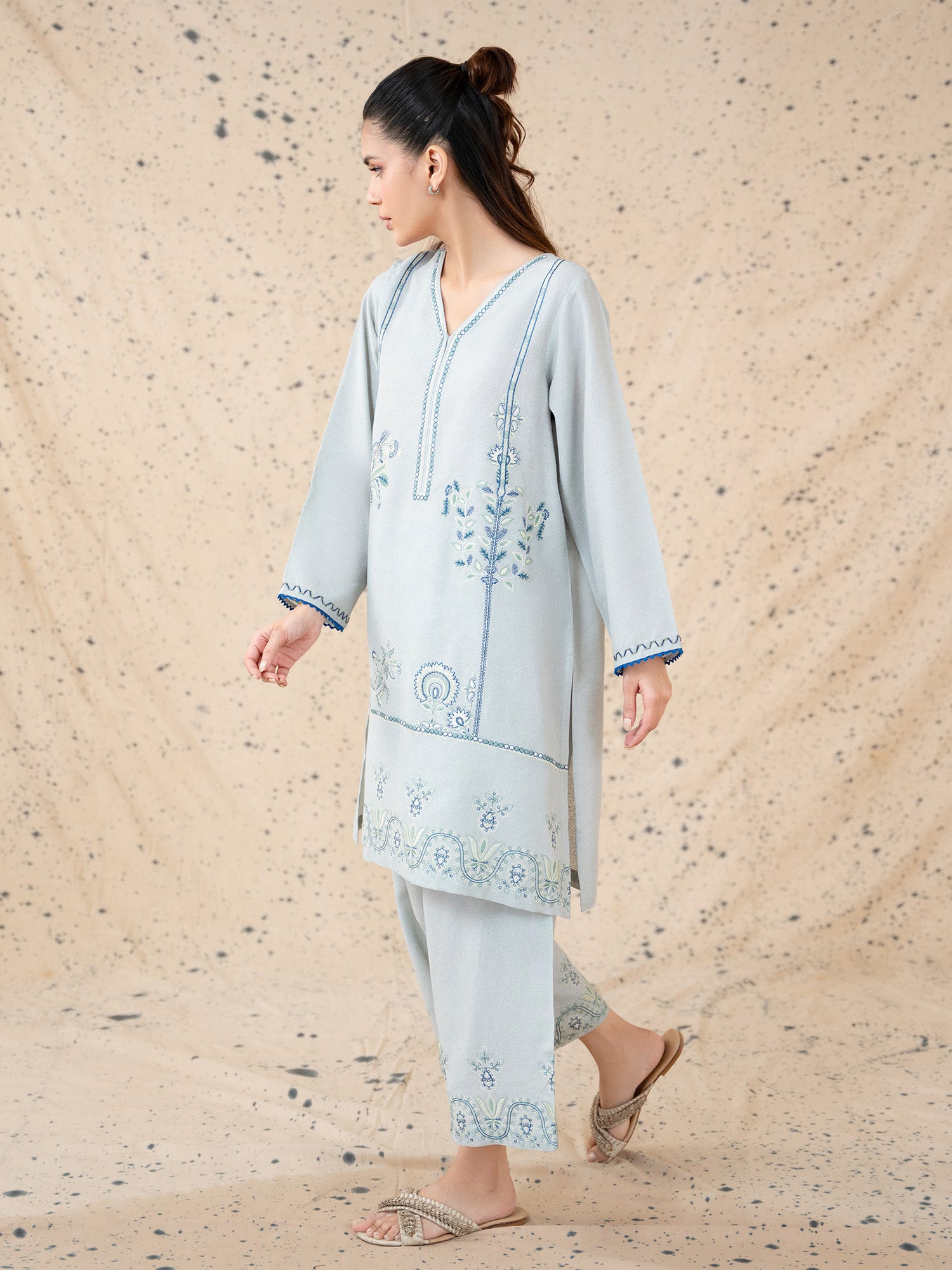 2-Piece Embroidered Set