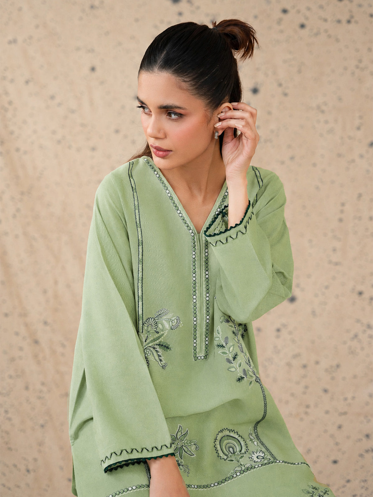 2-Piece Embroidered Set