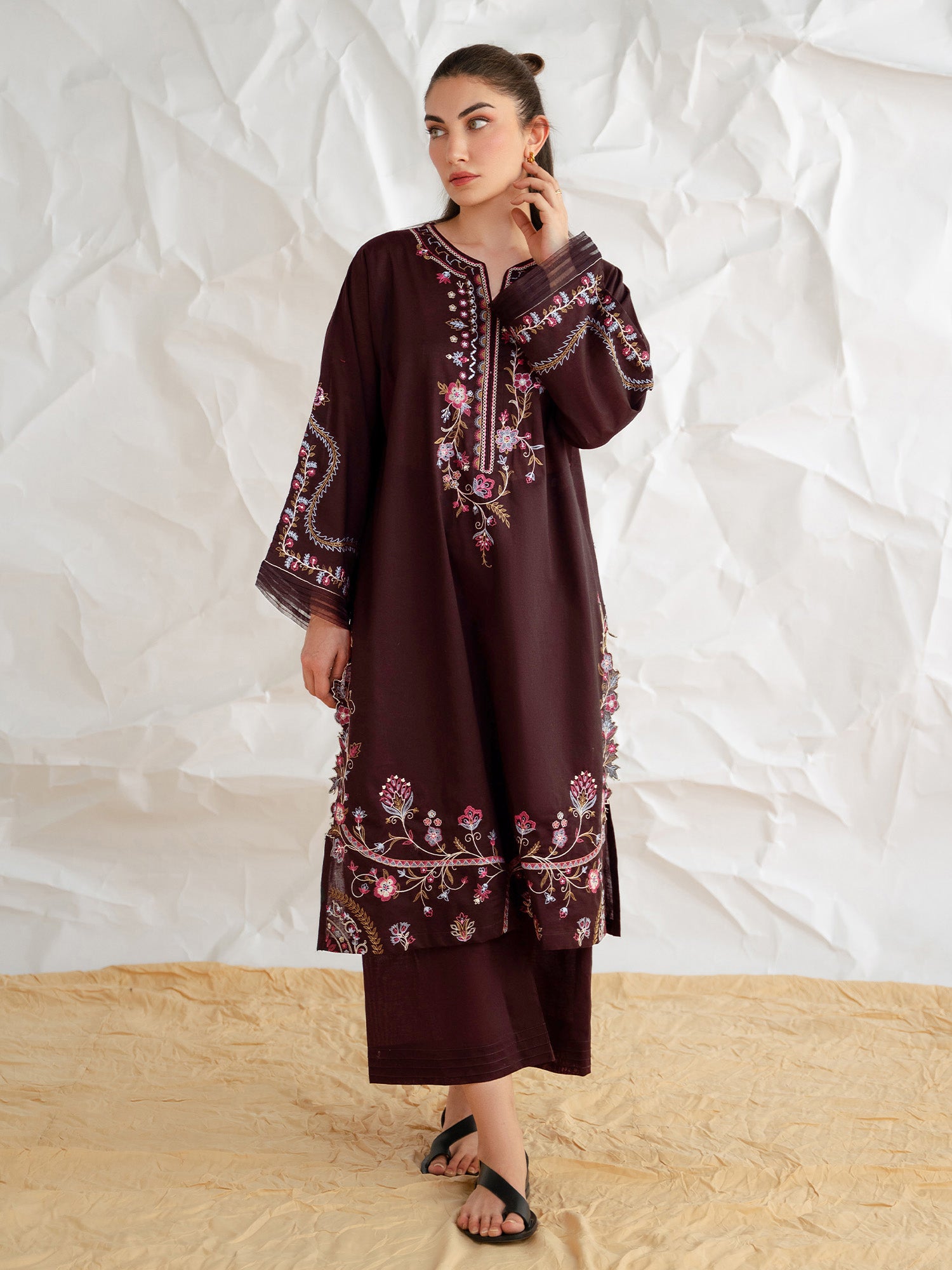2-Piece Embroidered Set