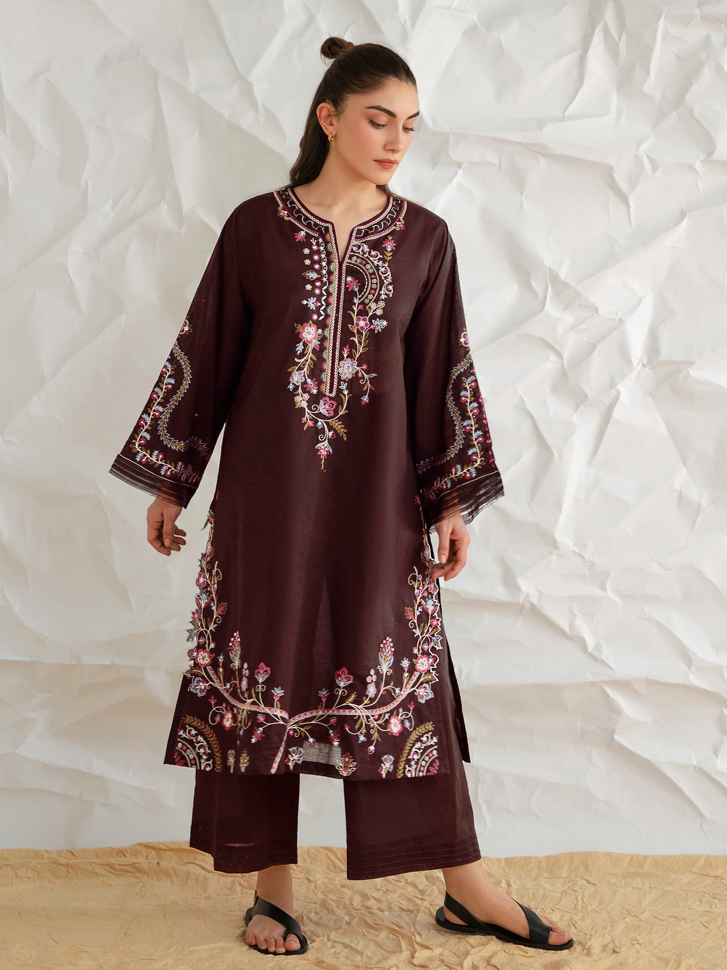 2-Piece Embroidered Set