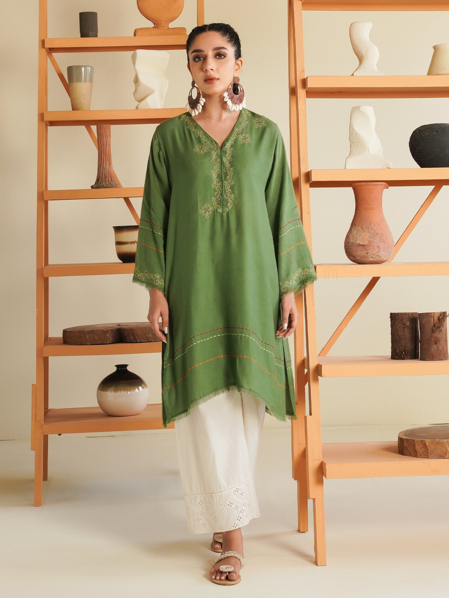 Embroidered Kurta | Mishkaa