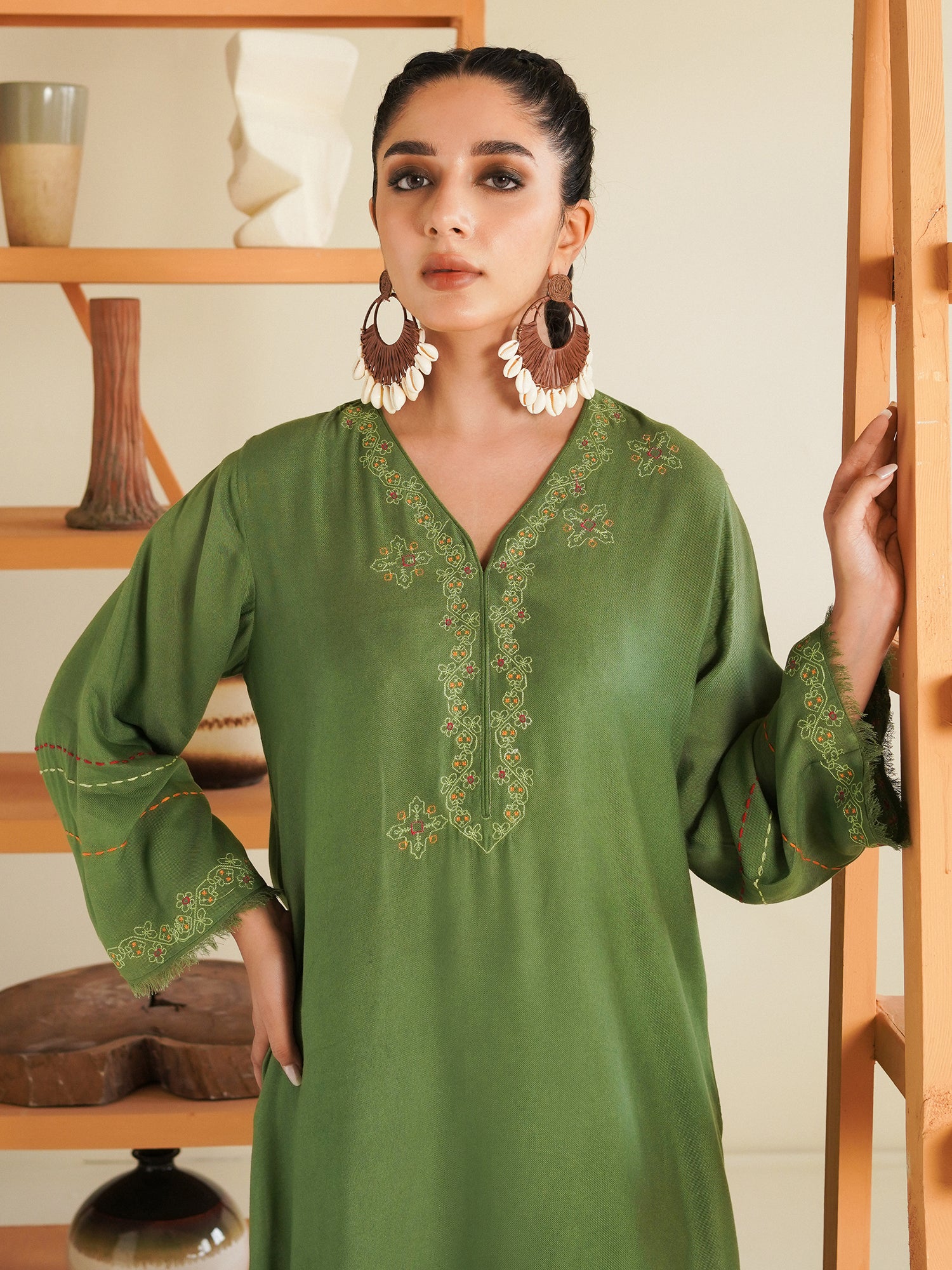 Embroidered Kurta | Mishkaa