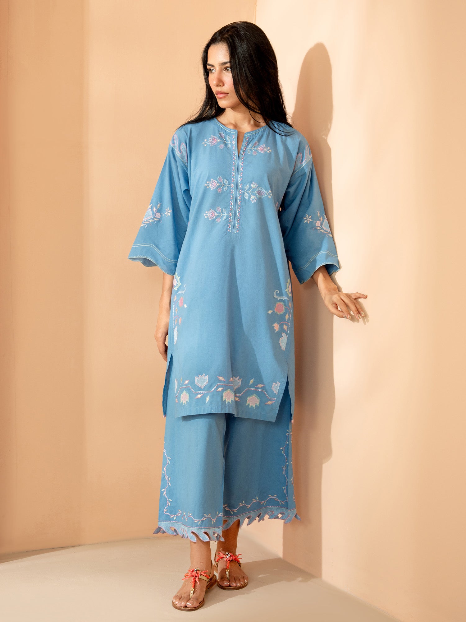 2-Piece Embroidered Set