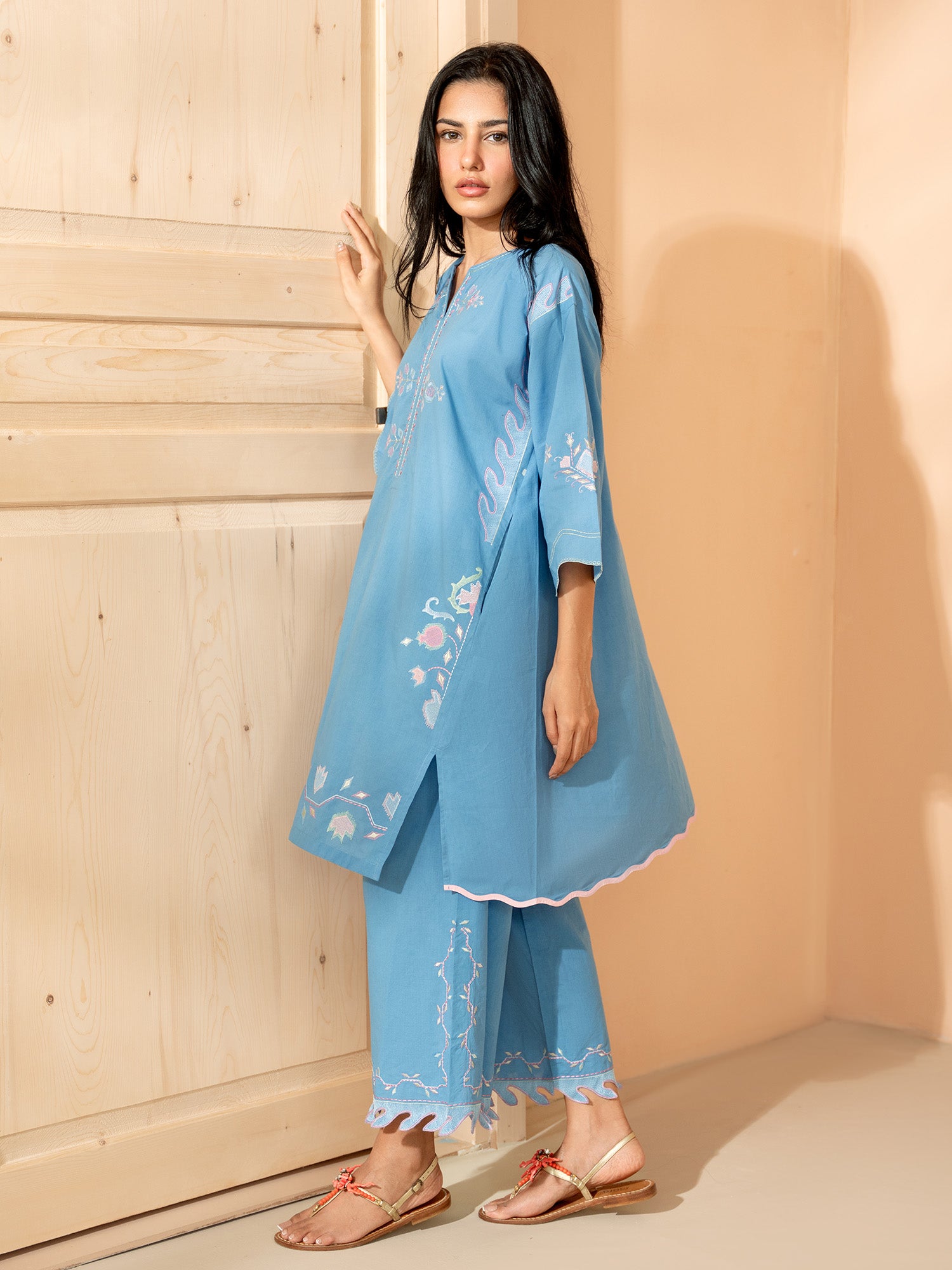 2-Piece Embroidered Set