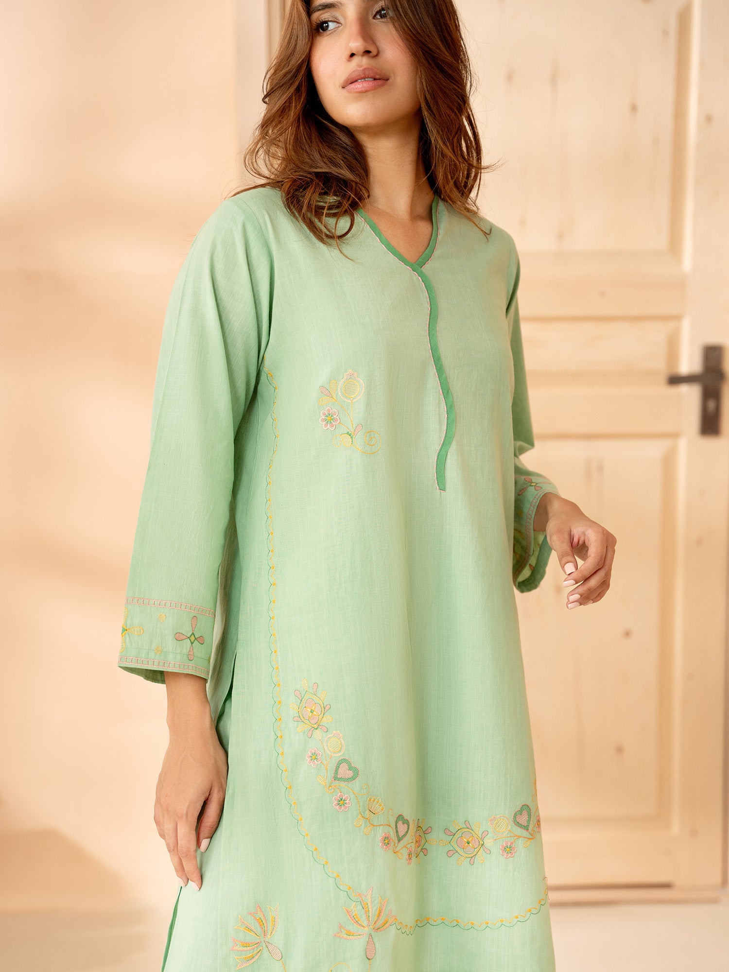 2-Piece Embroidered Set