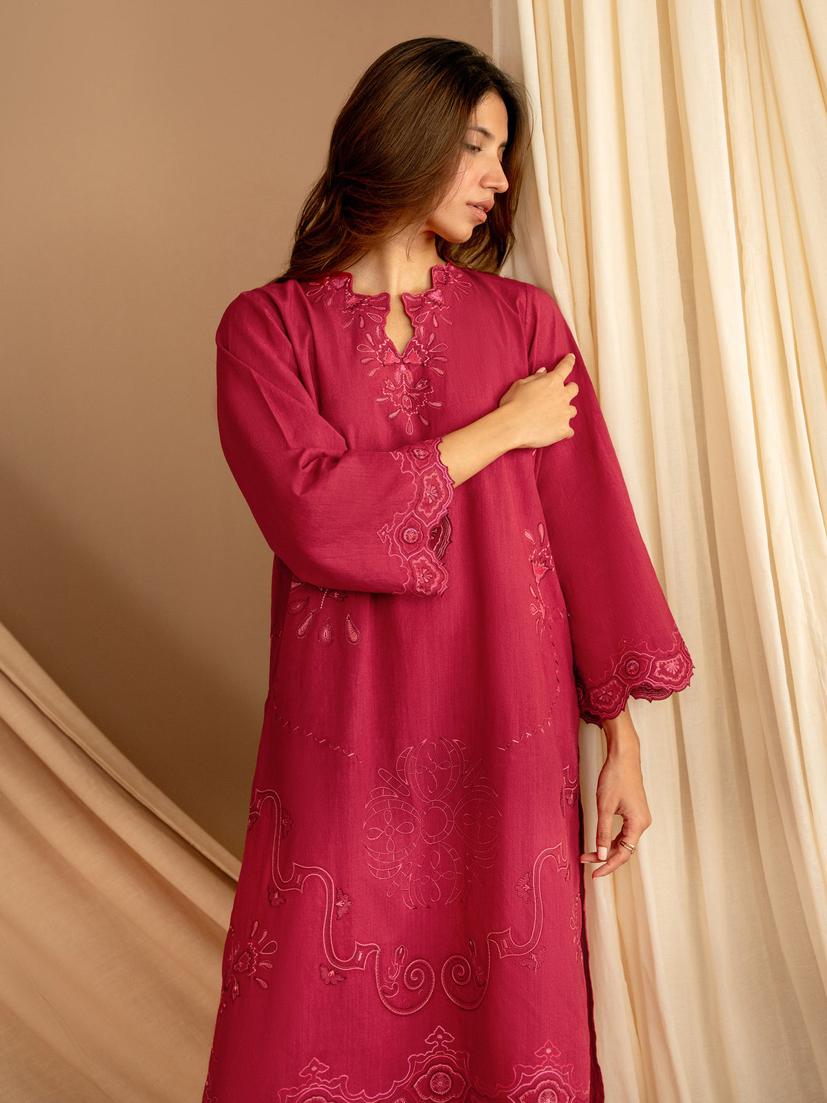 2-Piece Embroidered Set