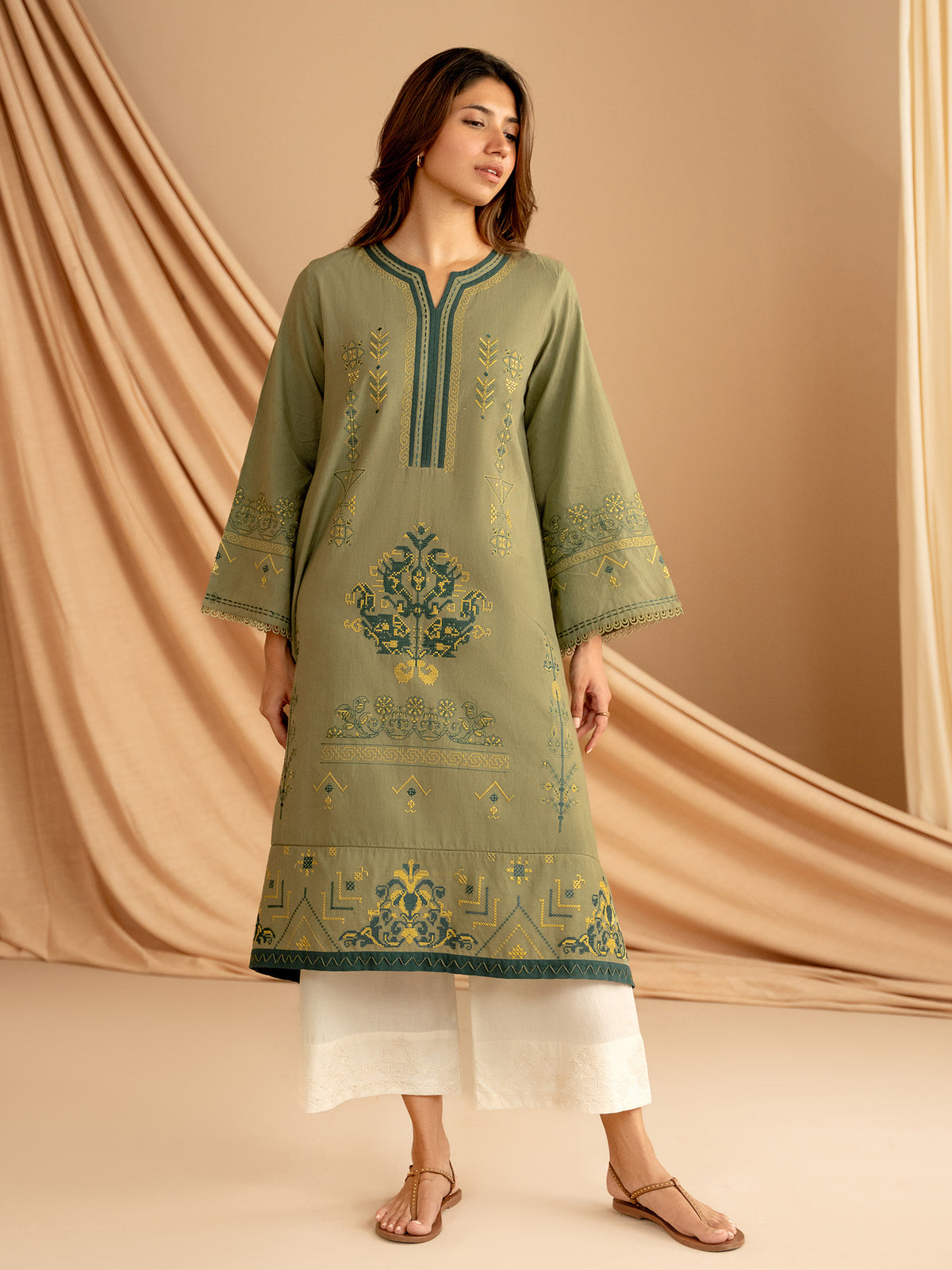 Embroidered Kurta