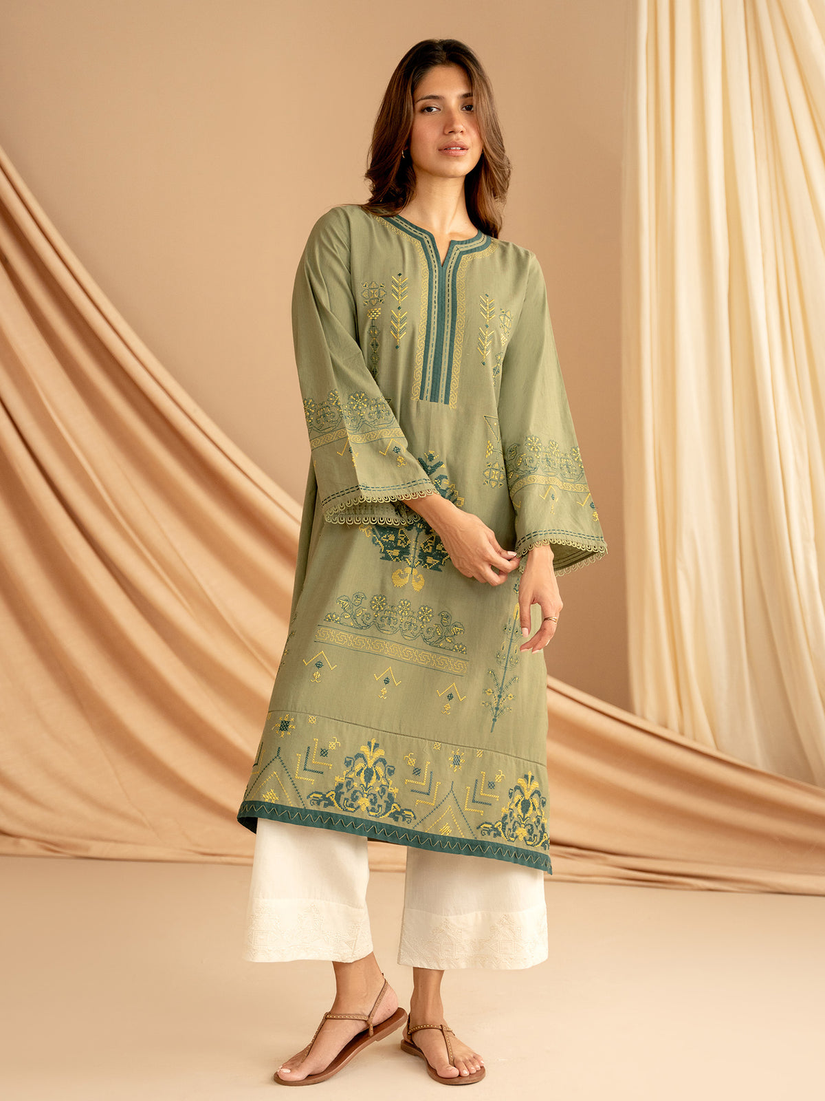 Embroidered Kurta