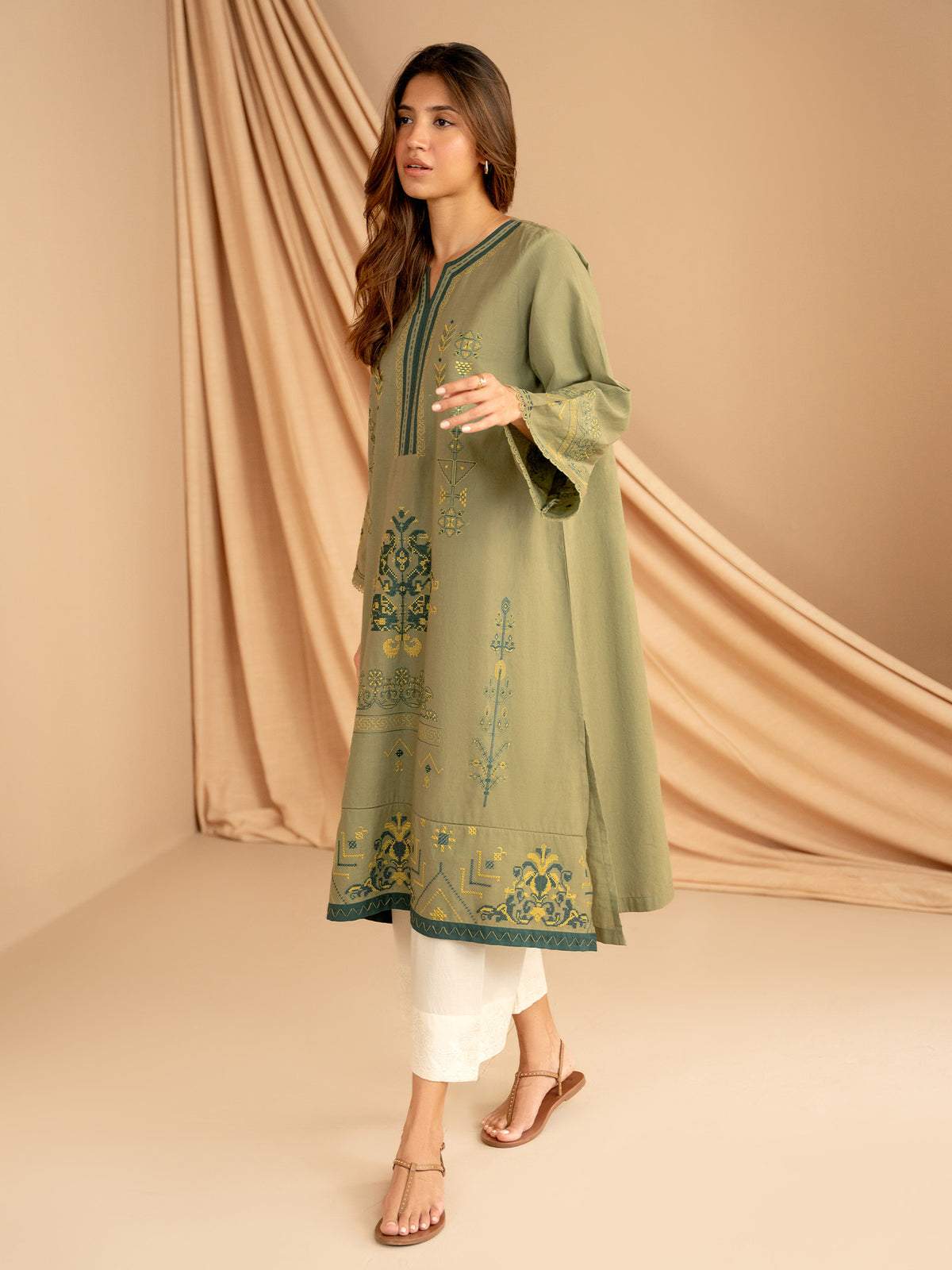 Embroidered Kurta