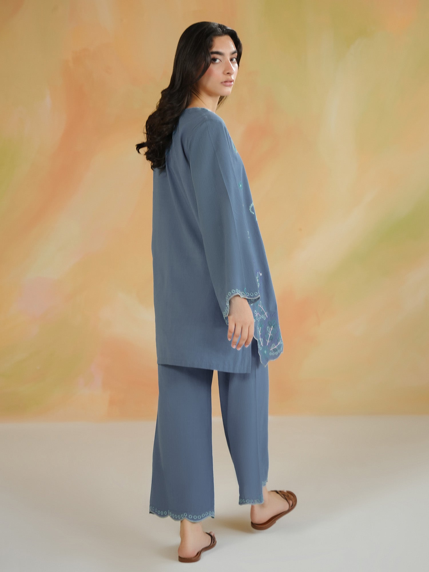 2-Piece Embroidered Set