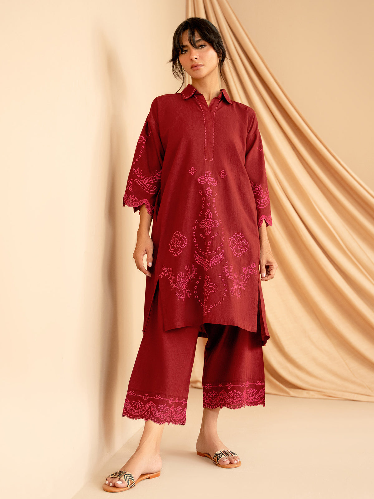 Embroidered Co-ord Set