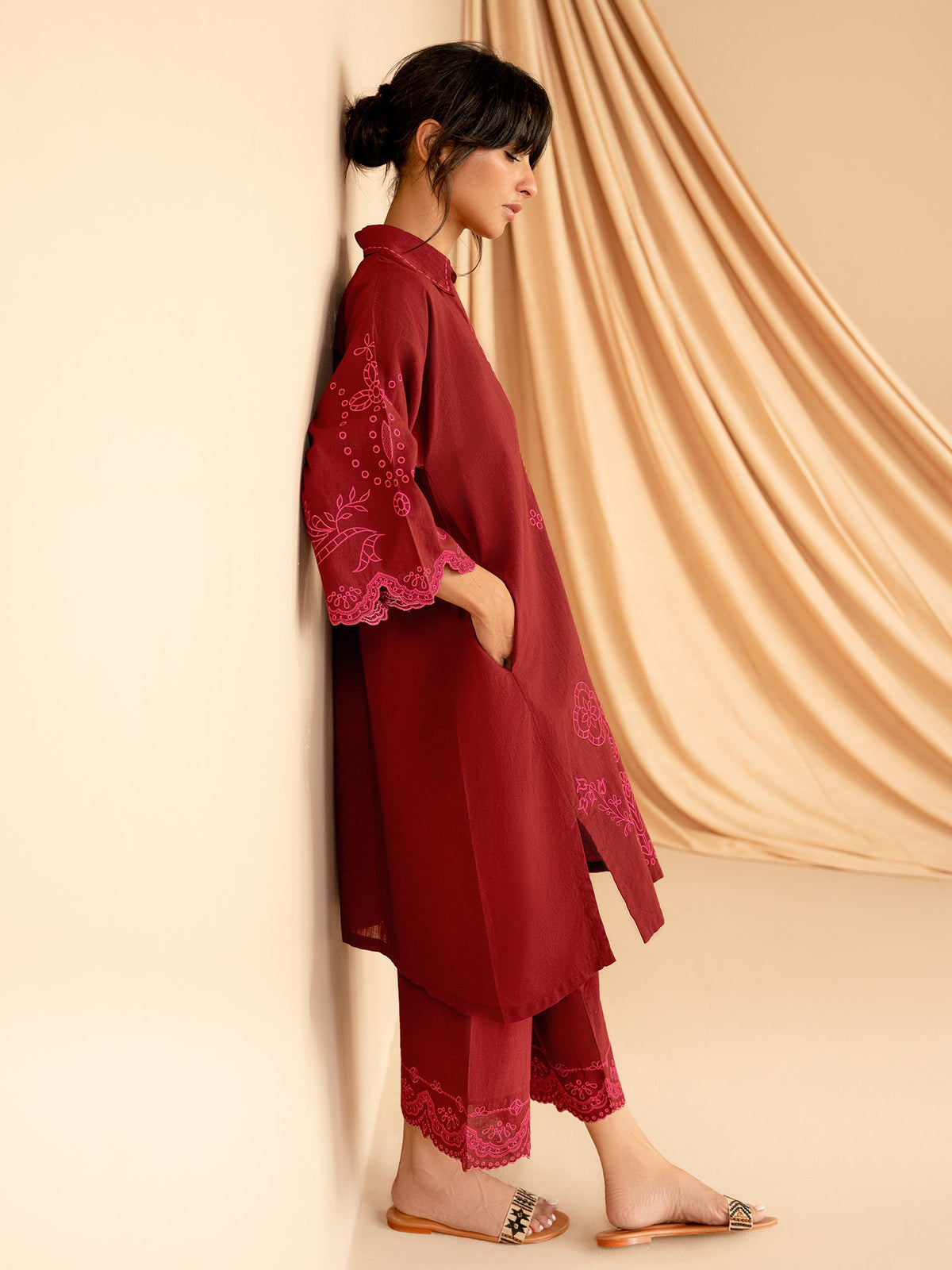 Embroidered Co-ord Set