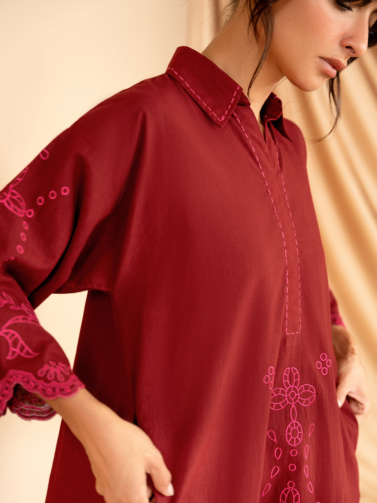 Embroidered Co-ord Set