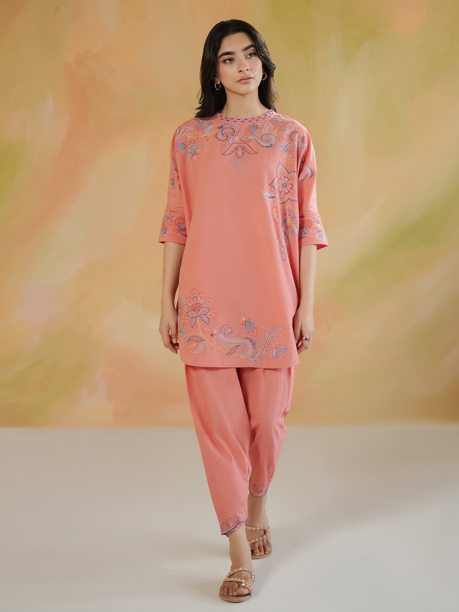 2-Piece Embroidered Set