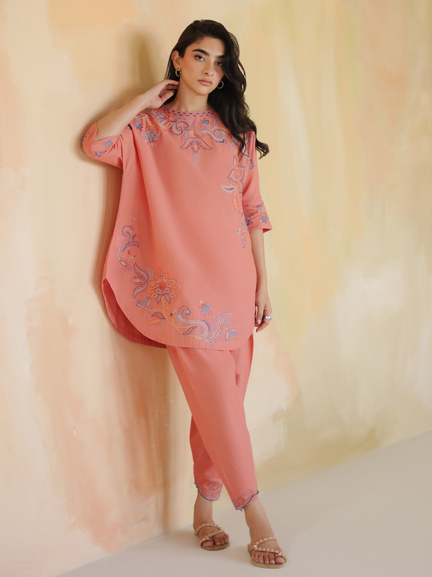 2-Piece Embroidered Set