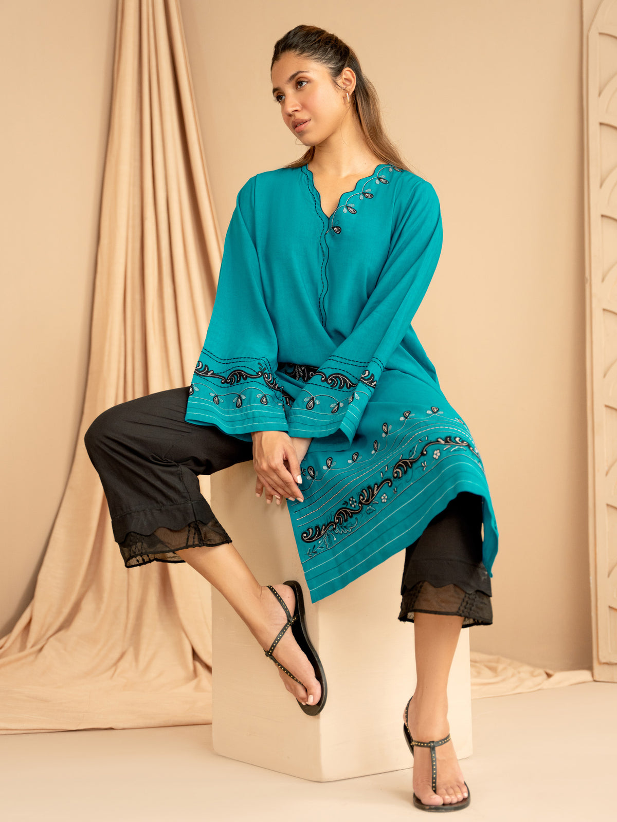 Embroidered Kurta