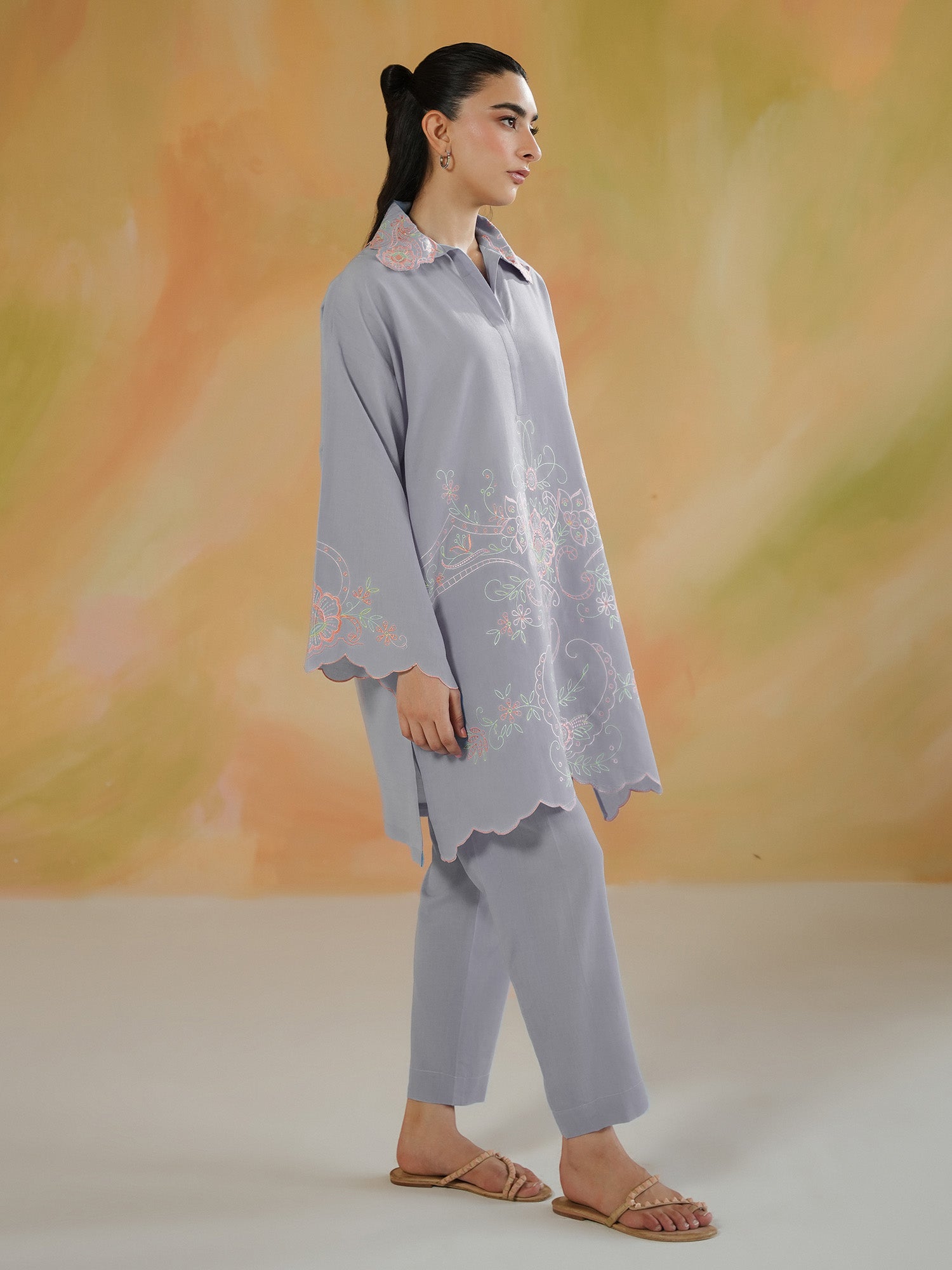 2-Piece Embroidered Set