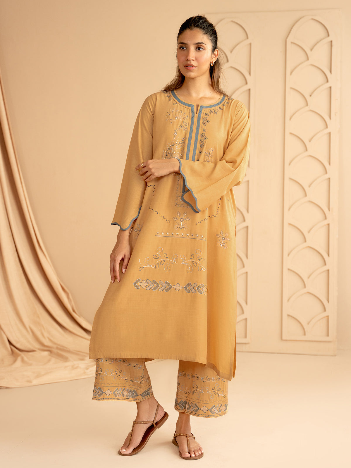 Embroidered Co-ord Set