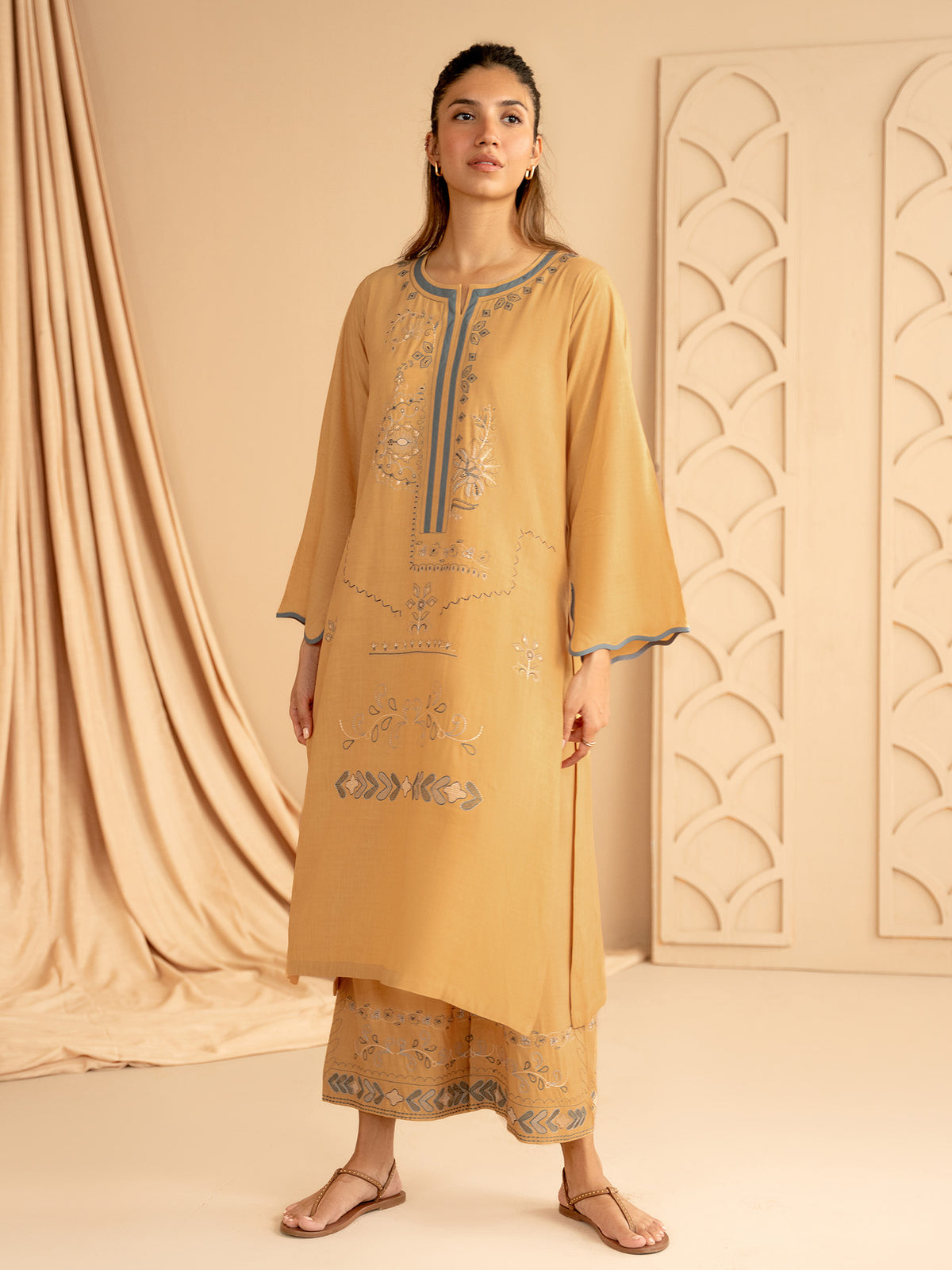 Embroidered Co-ord Set