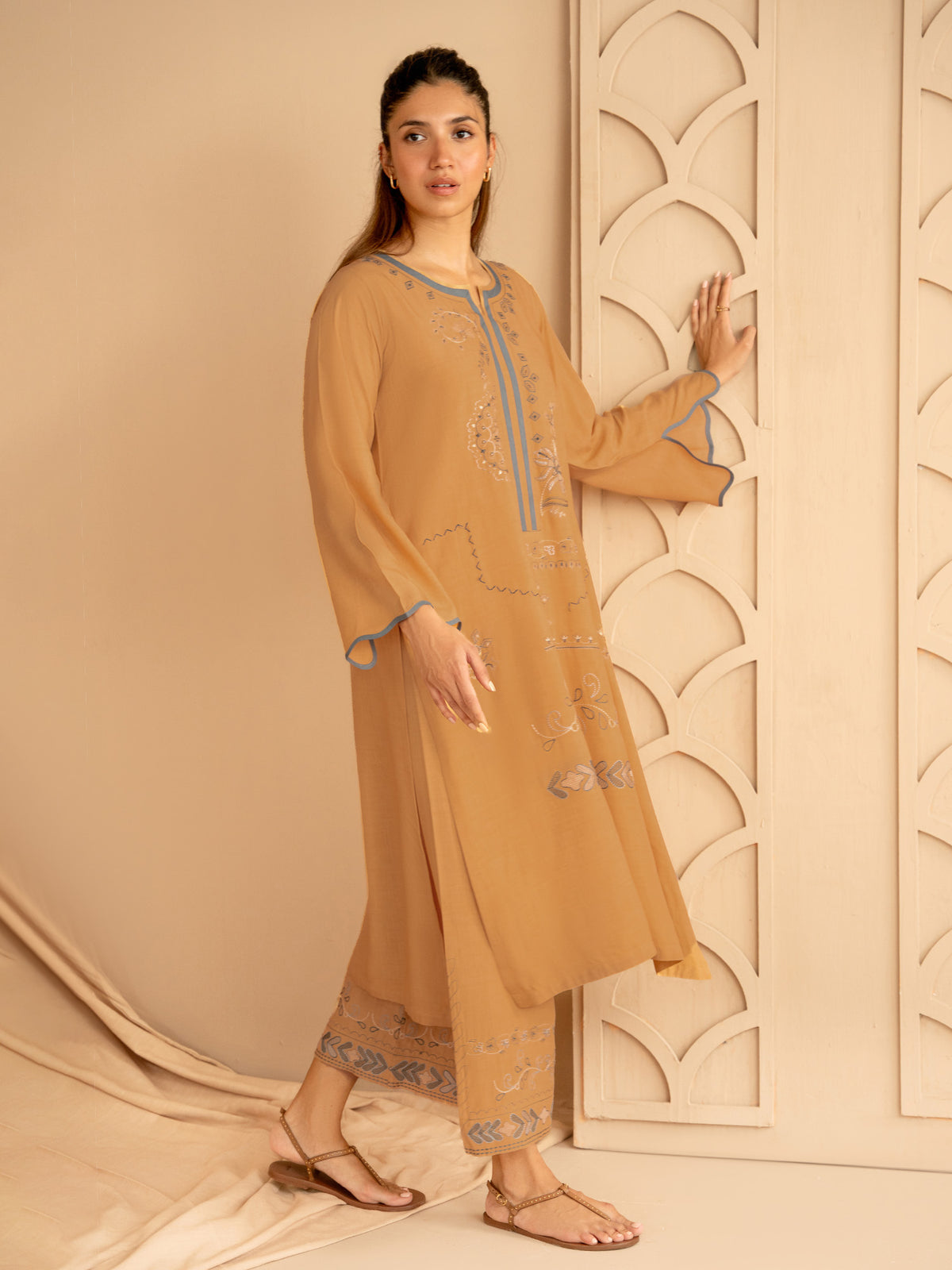 Embroidered Co-ord Set