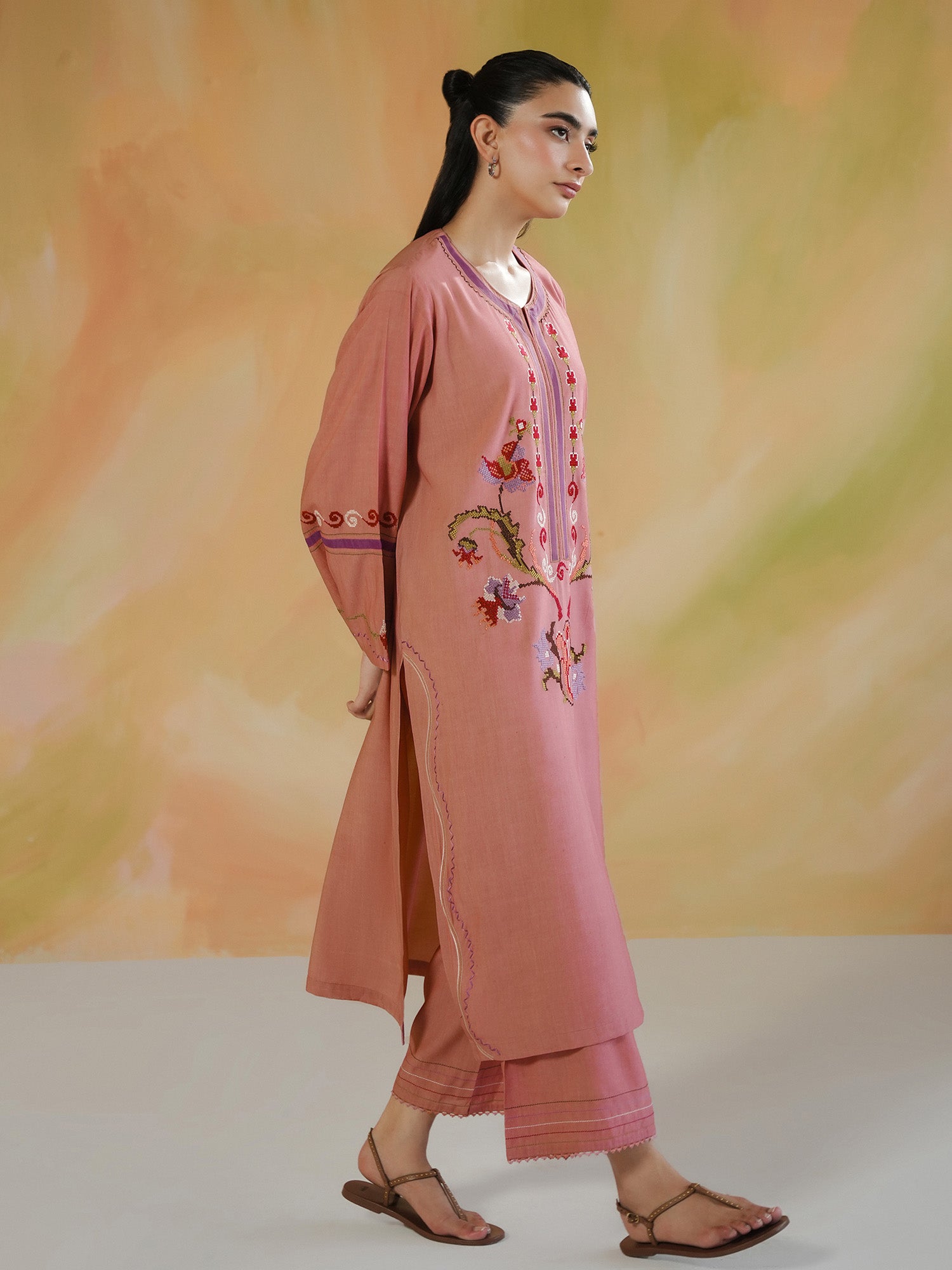2-Piece Embroidered Set