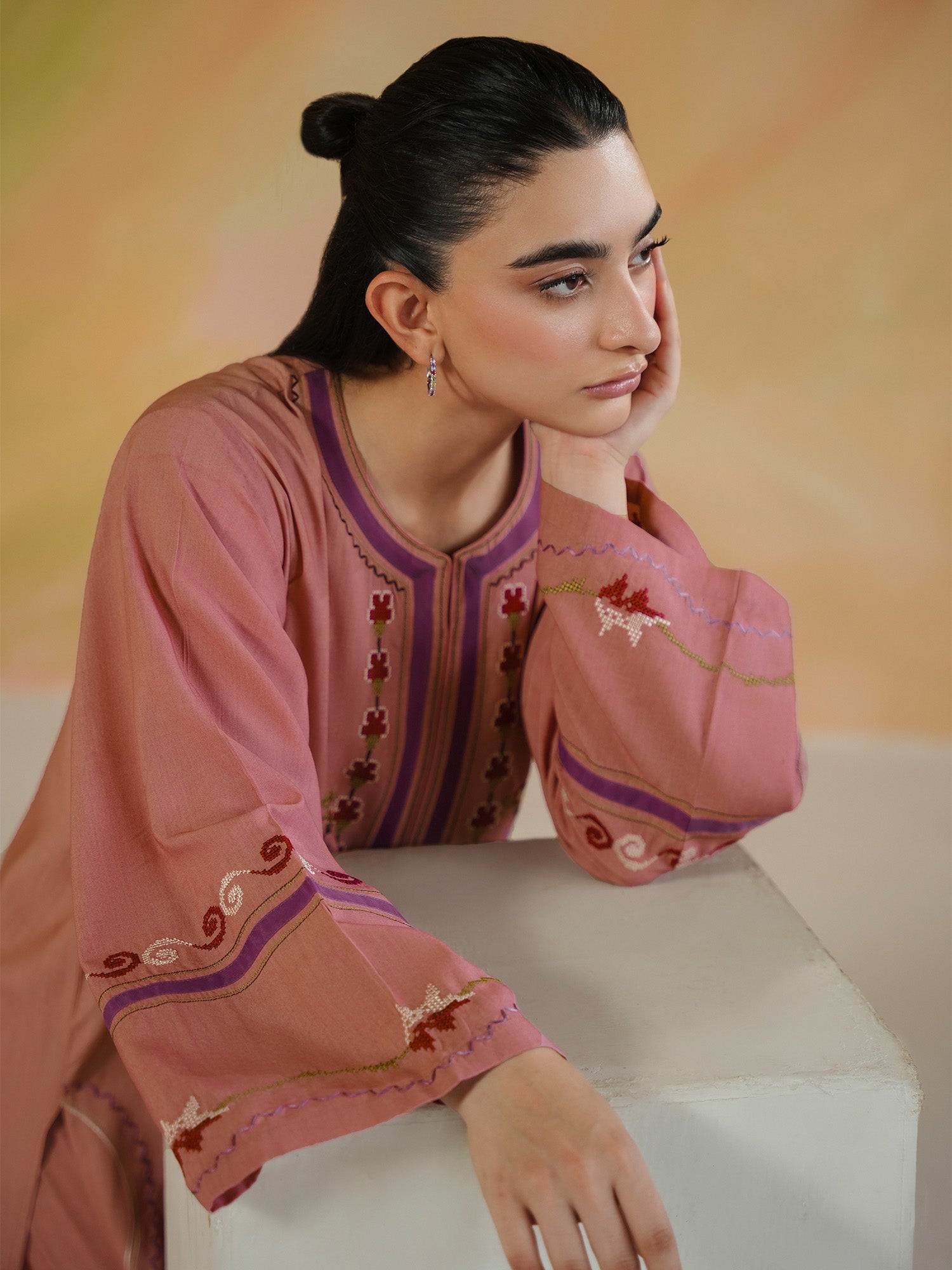 2-Piece Embroidered Set