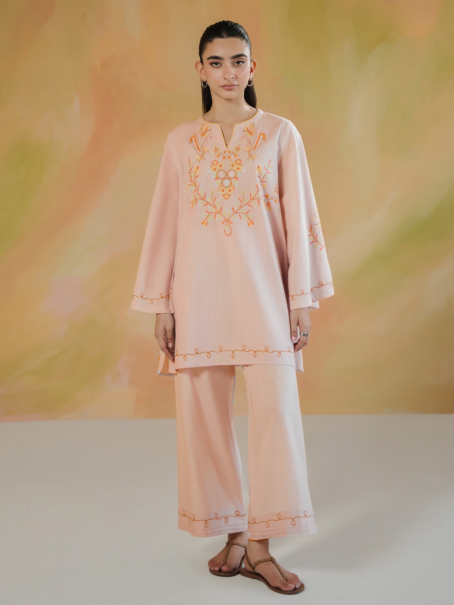 2-Piece Embroidered Set