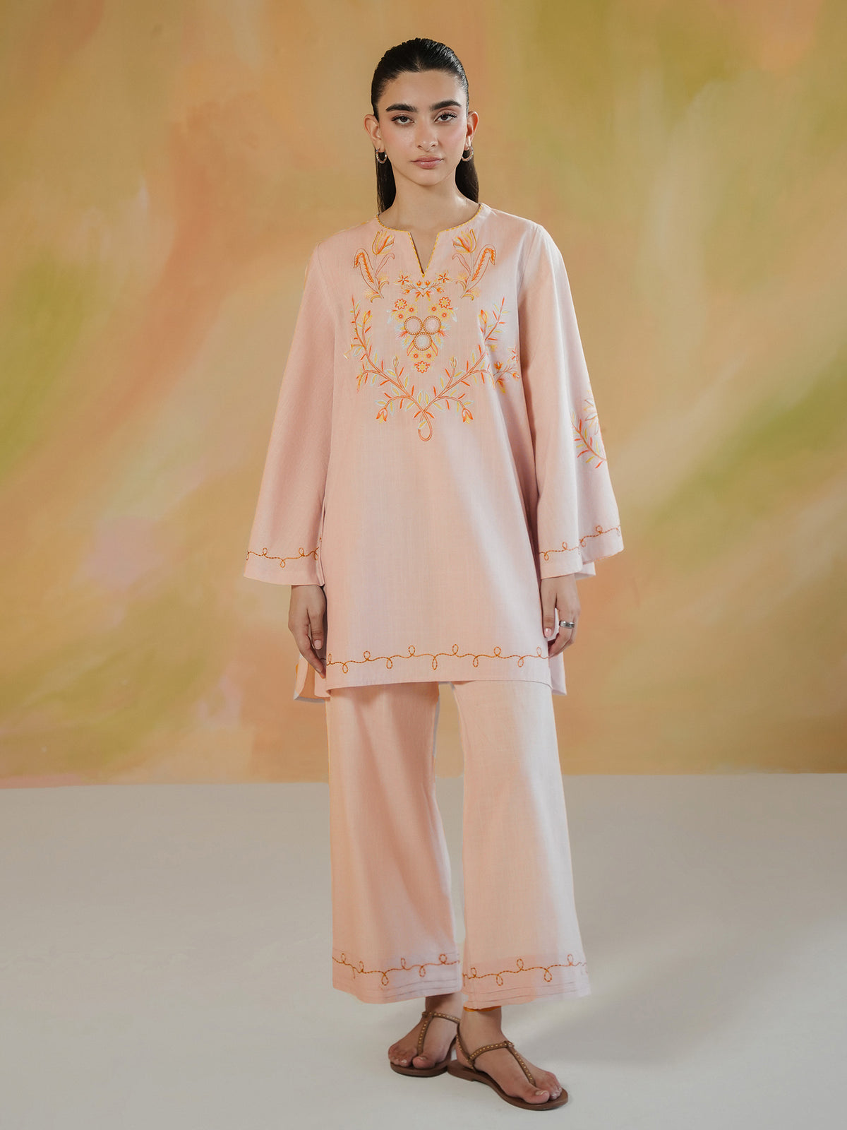 2-Piece Embroidered Set