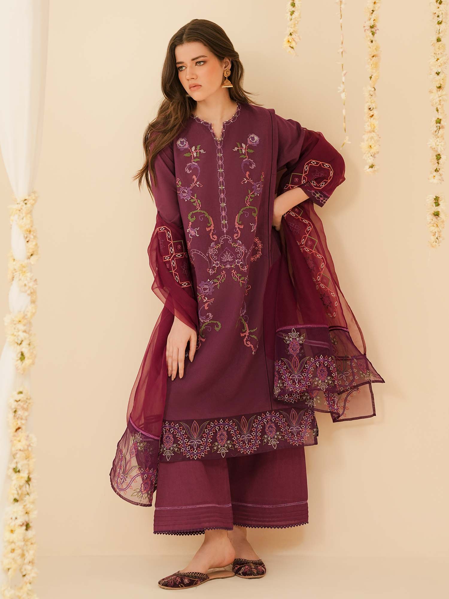 3-Piece Embroidered Set