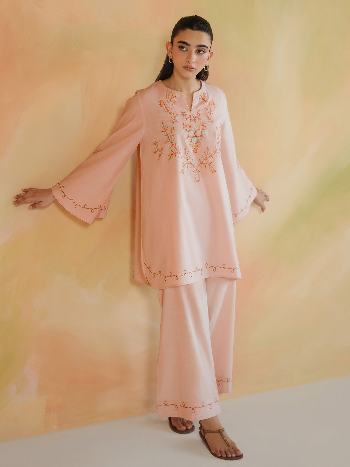 2-Piece Embroidered Set
