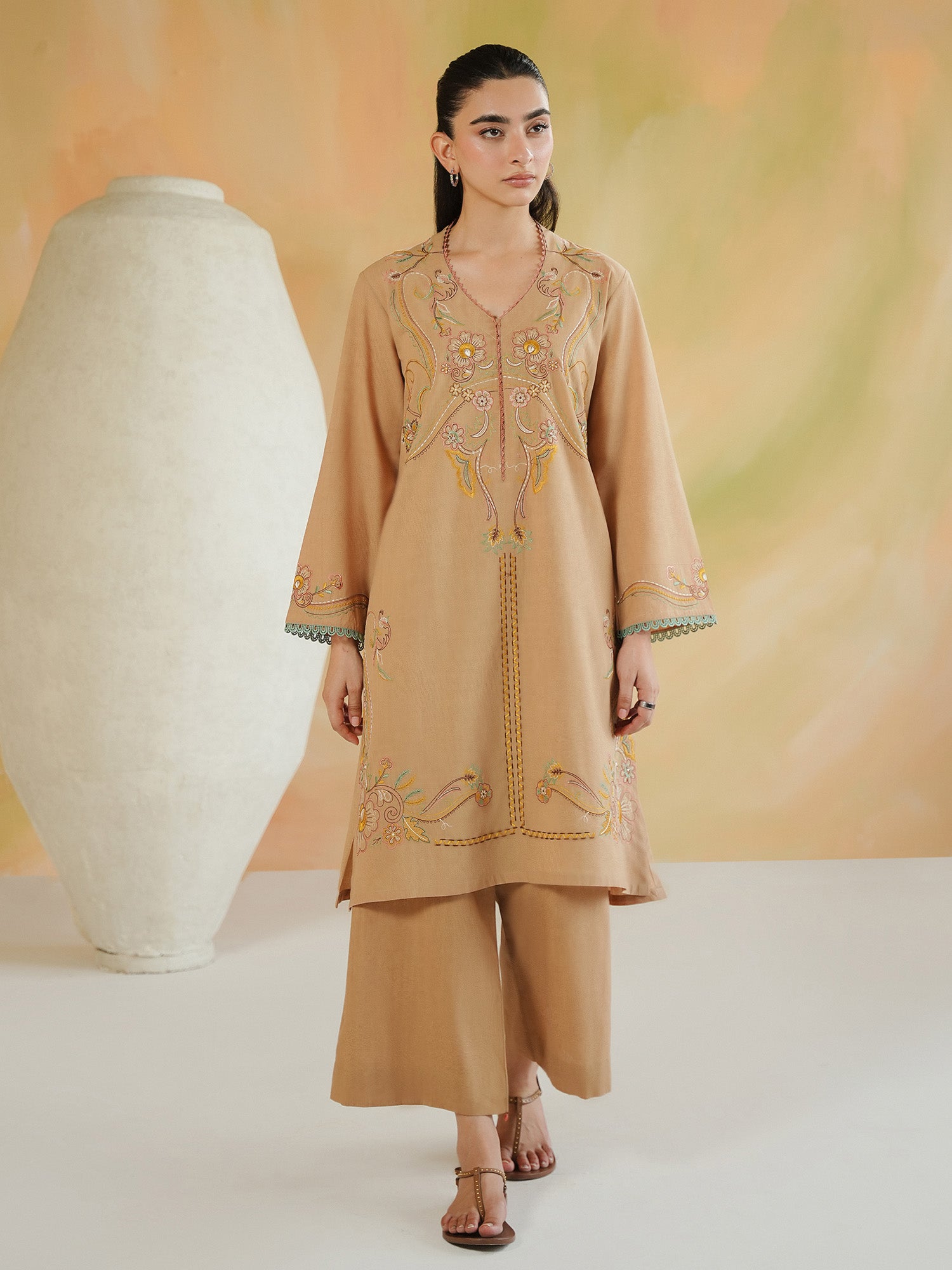 2-Piece Embroidered Set