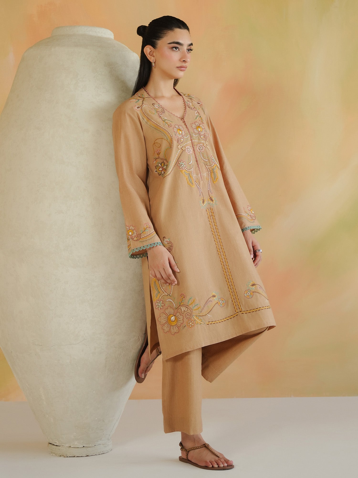 2-Piece Embroidered Set