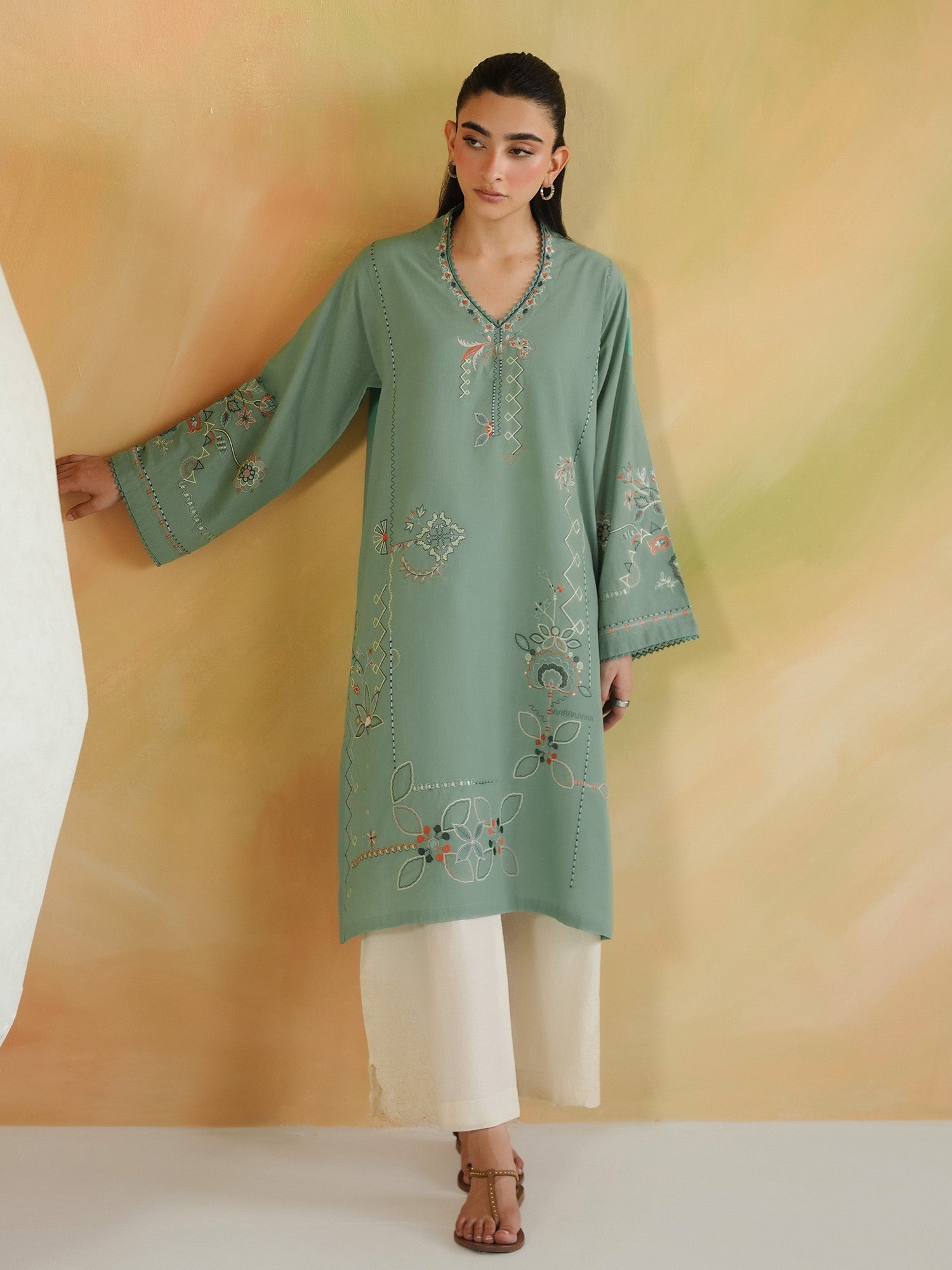 Embroidered Kurta