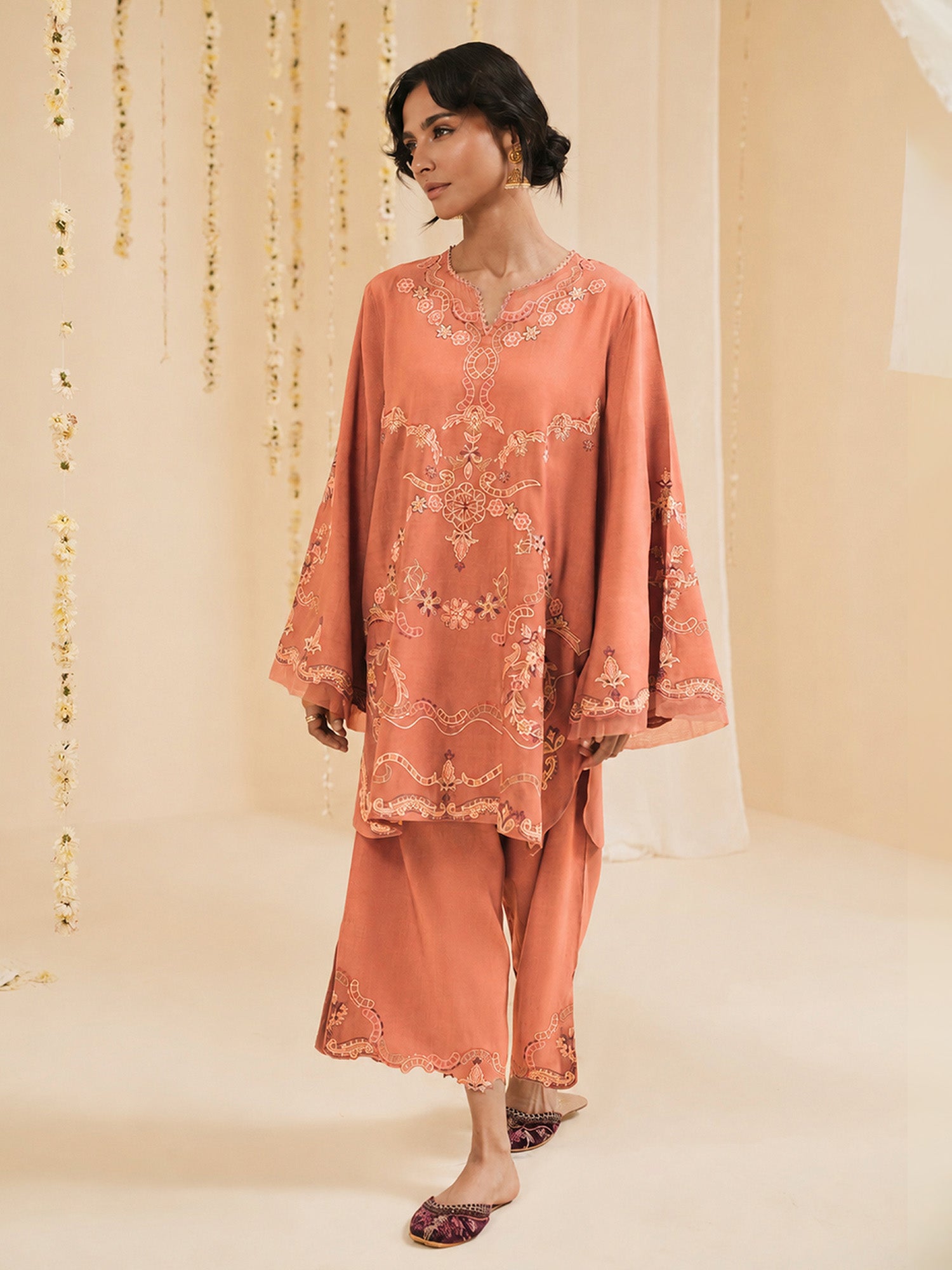2-Piece Embroidered Set