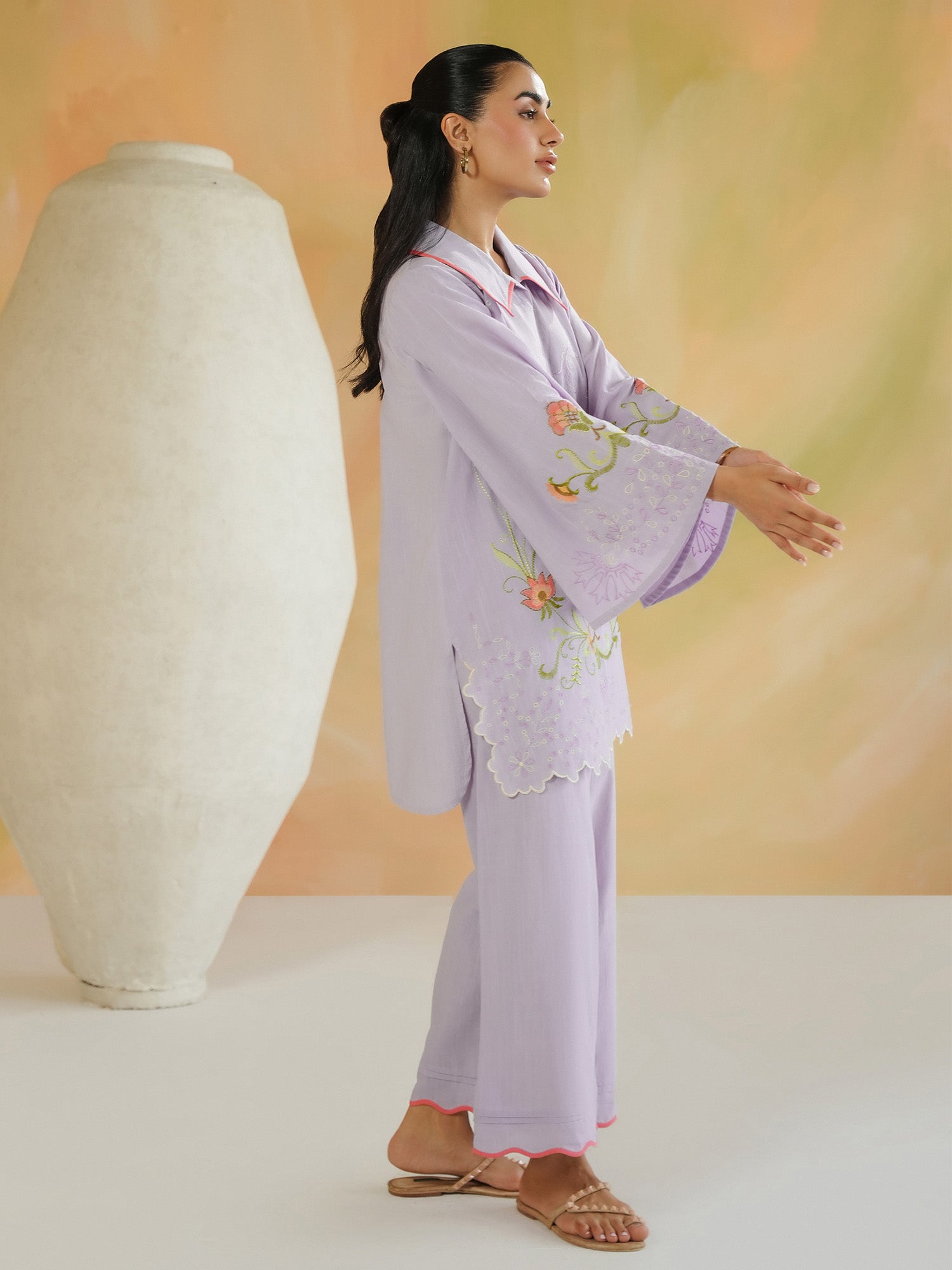 2-Piece Embroidered Set
