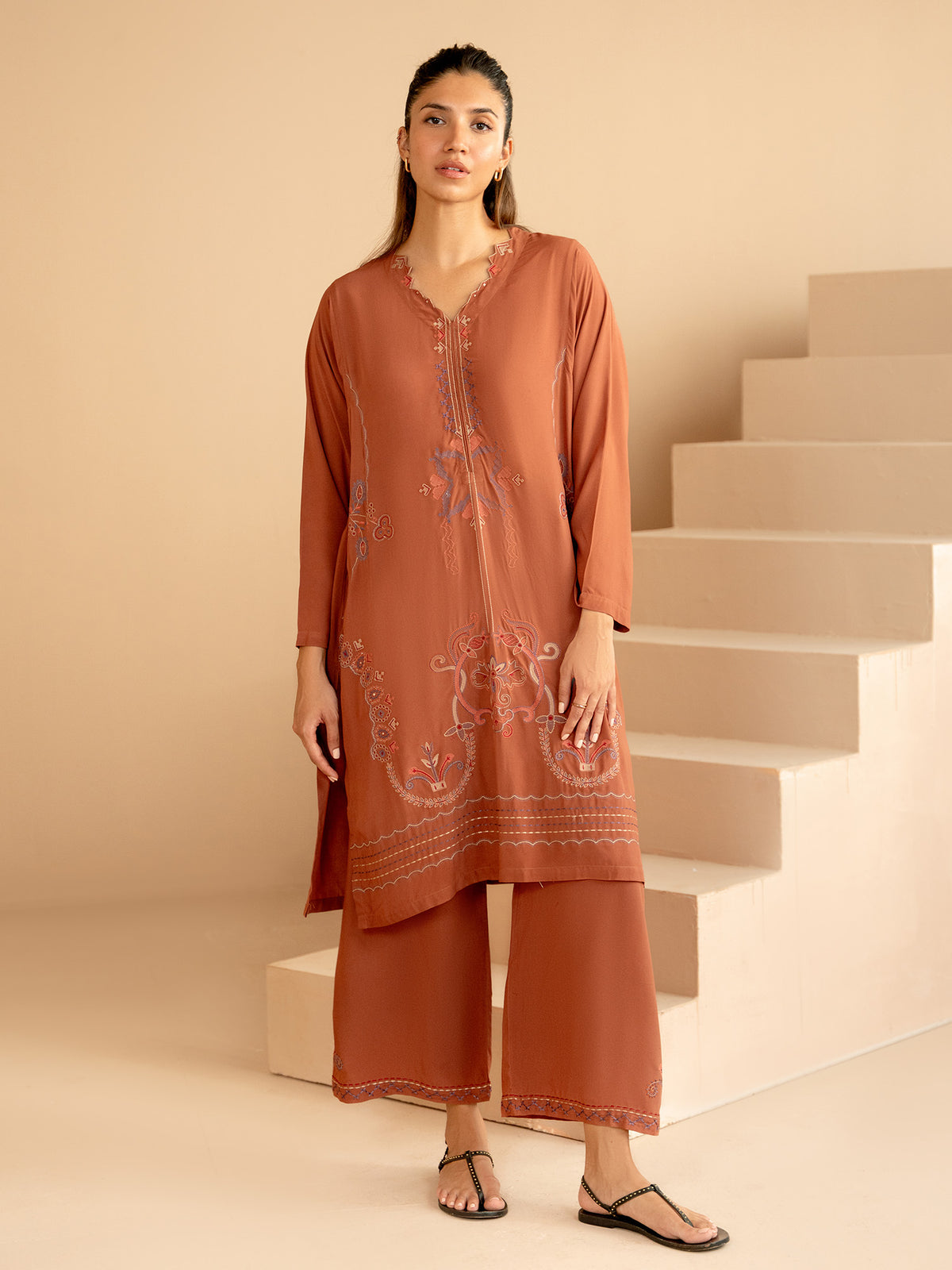 Embroidered Co-ord Set