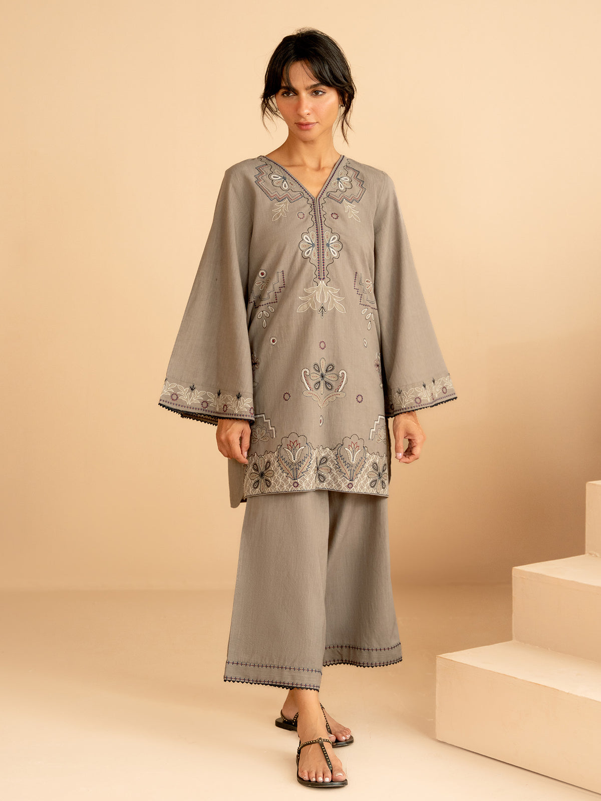 2-Piece Embroidered Set