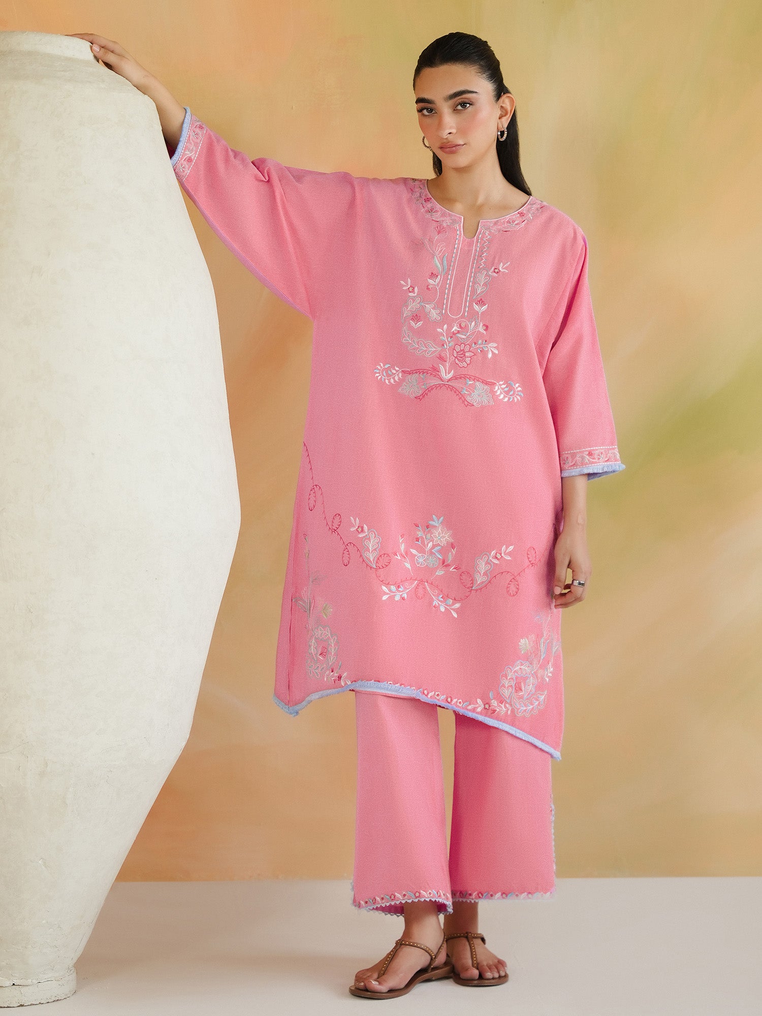 2-Piece Embroidered Set