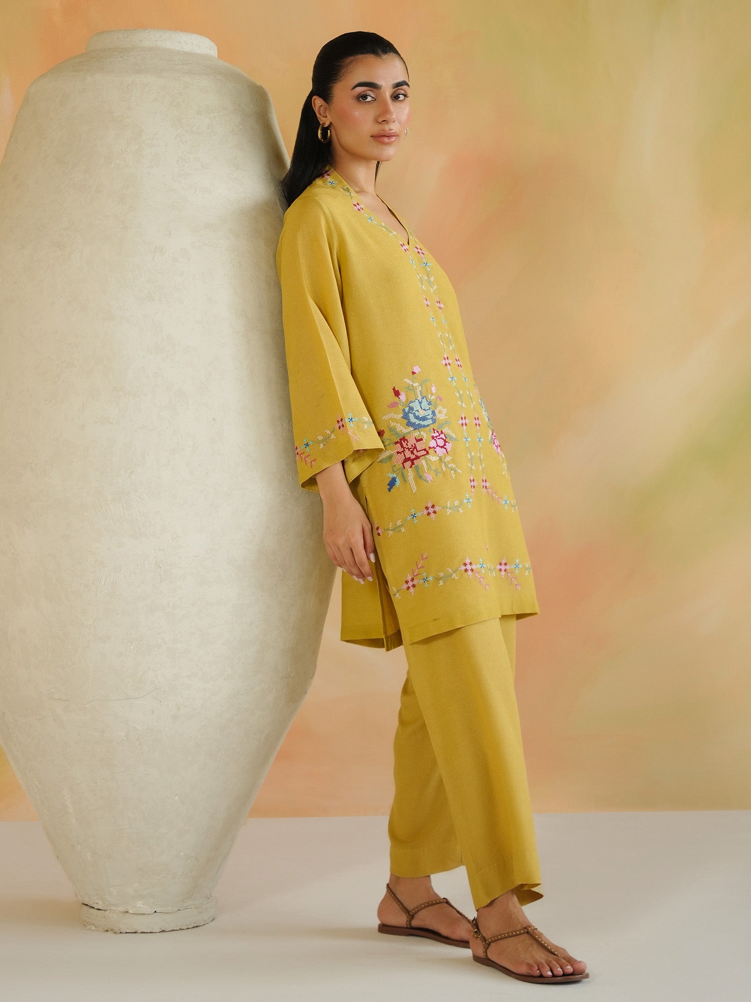 2-Piece Embroidered Set